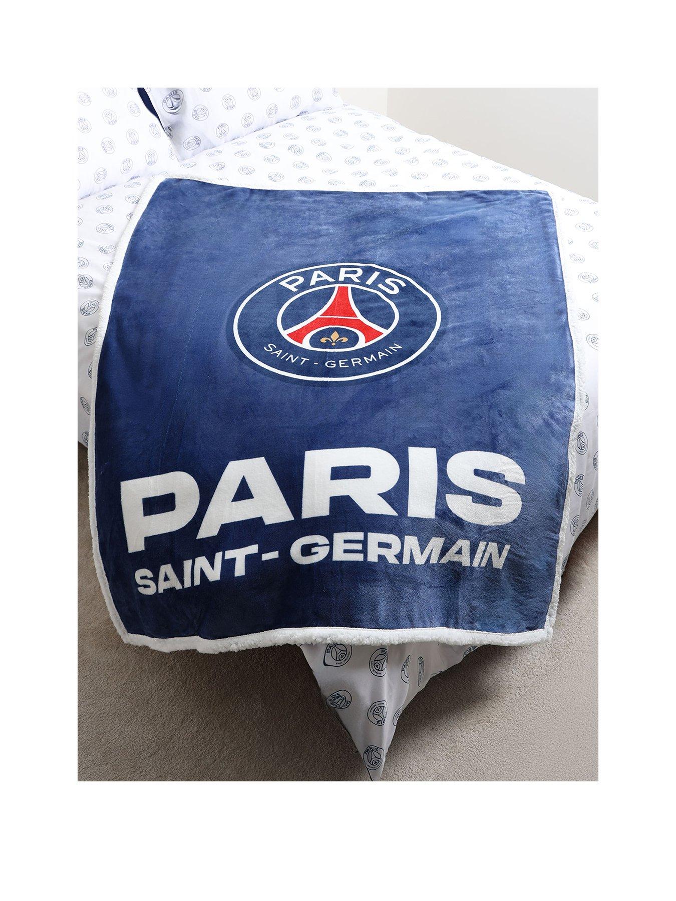 Paris Saint Germain Kids Sherpa Back Fleece Blanket - Blue - 120x150cm - Image 3