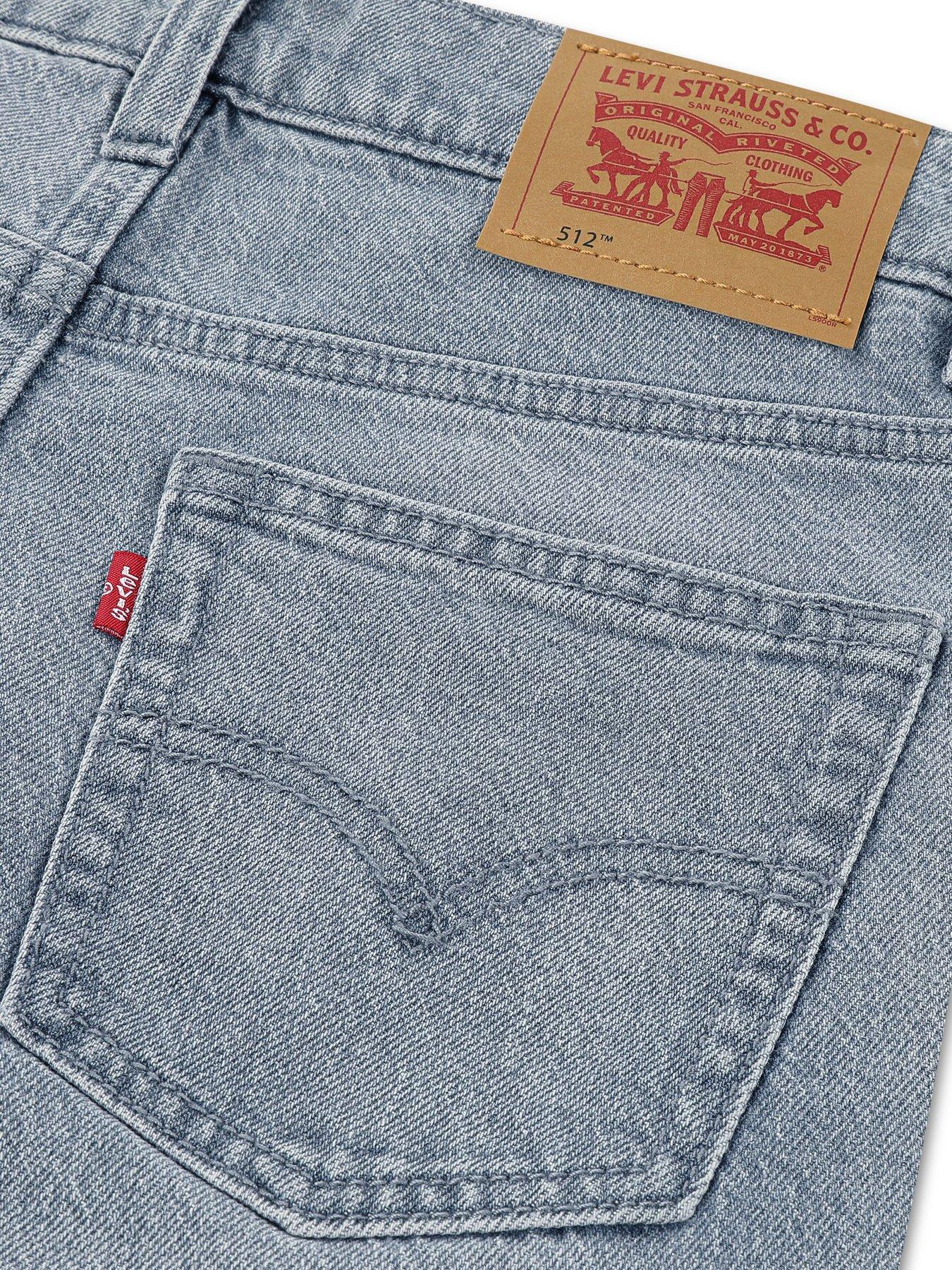 Image 4 of 4 of Levi's Boys 512 Slim Taper Jeans - Grey