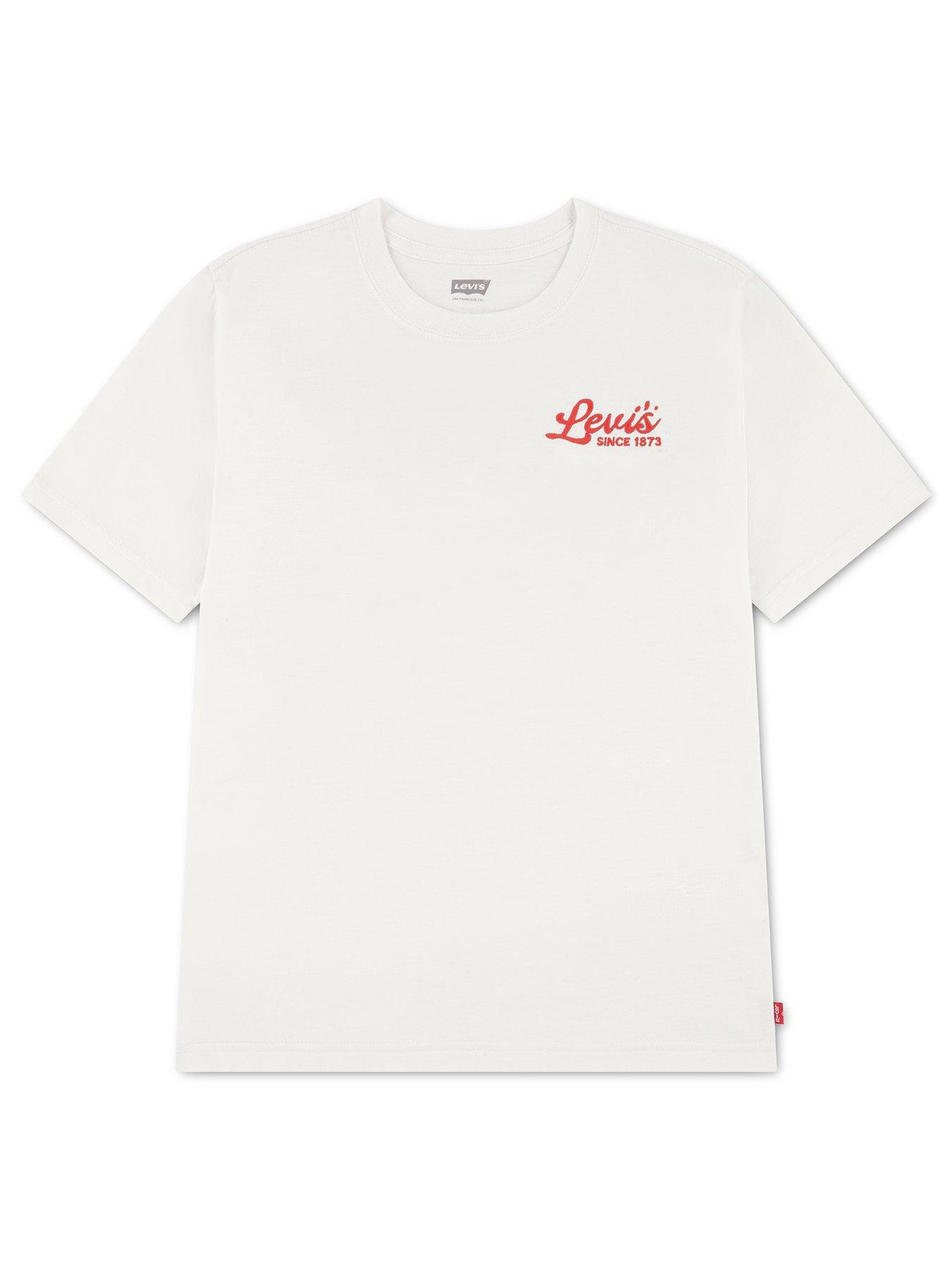 Image 1 of 3 of Levi's Kids Pizza Loving Bear T-Shirt - White