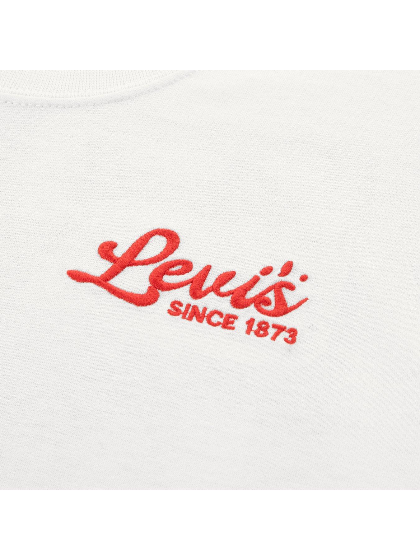 Image 3 of 3 of Levi's Kids Pizza Loving Bear T-Shirt - White