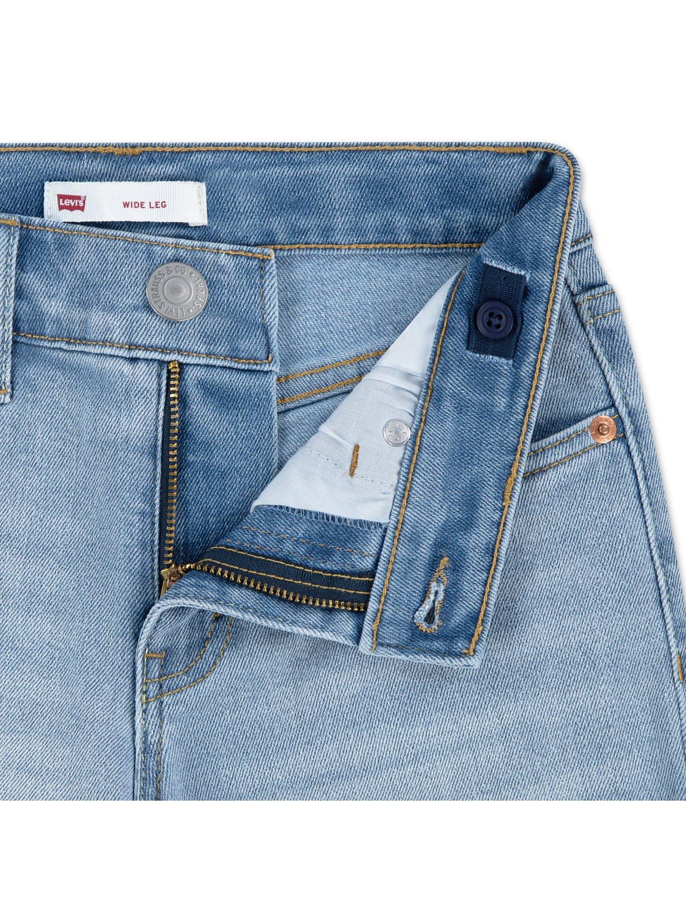 Image 3 of 4 of Levi's Teenager Wide Leg Jeans - Far And Wide Neutral
