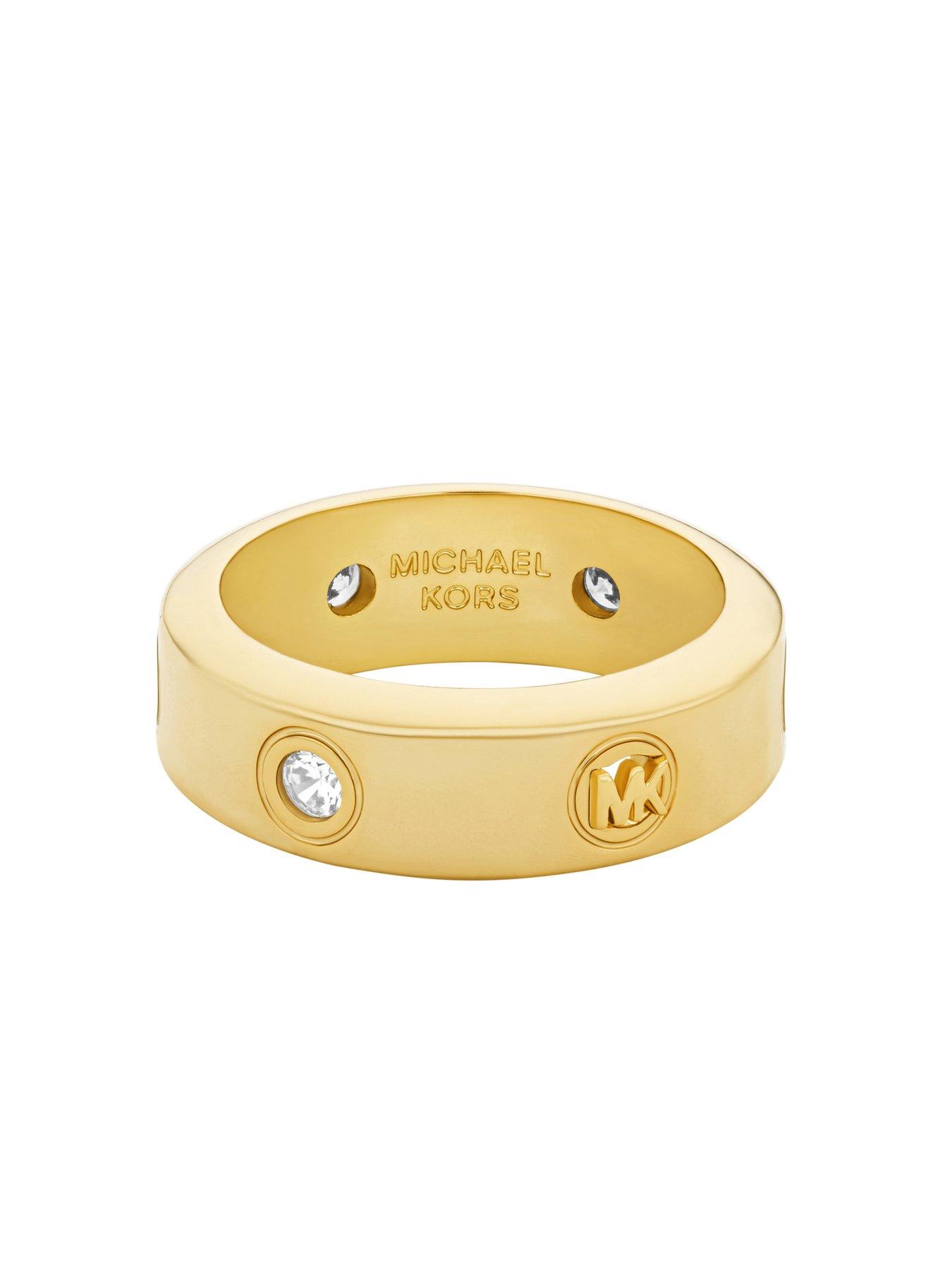 Image 2 of 4 of Michael Kors Stone Station Ring - Gold