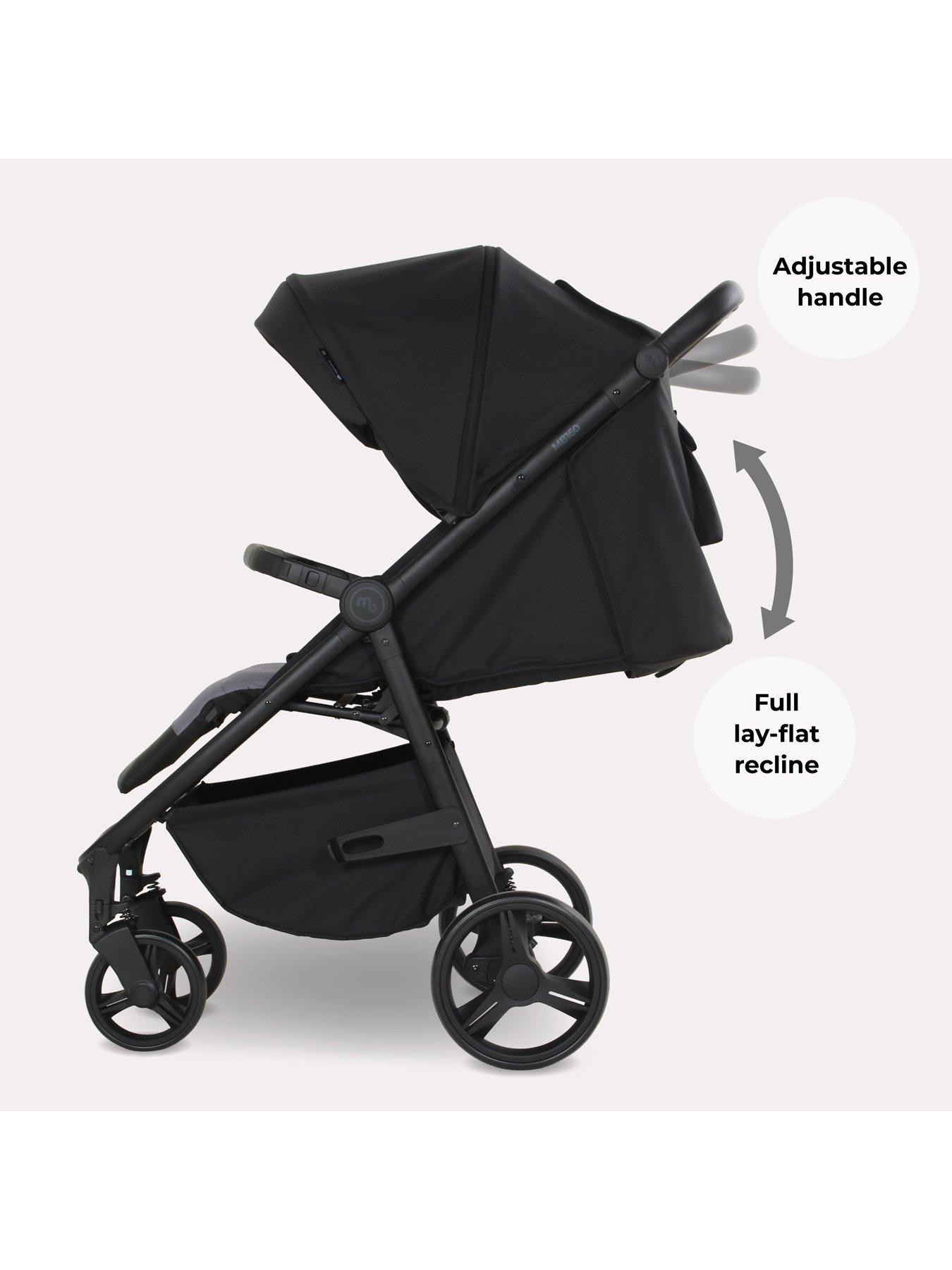 Image 5 of 8 of My Babiie MB160 Plus Pushchair - Black & Grey
