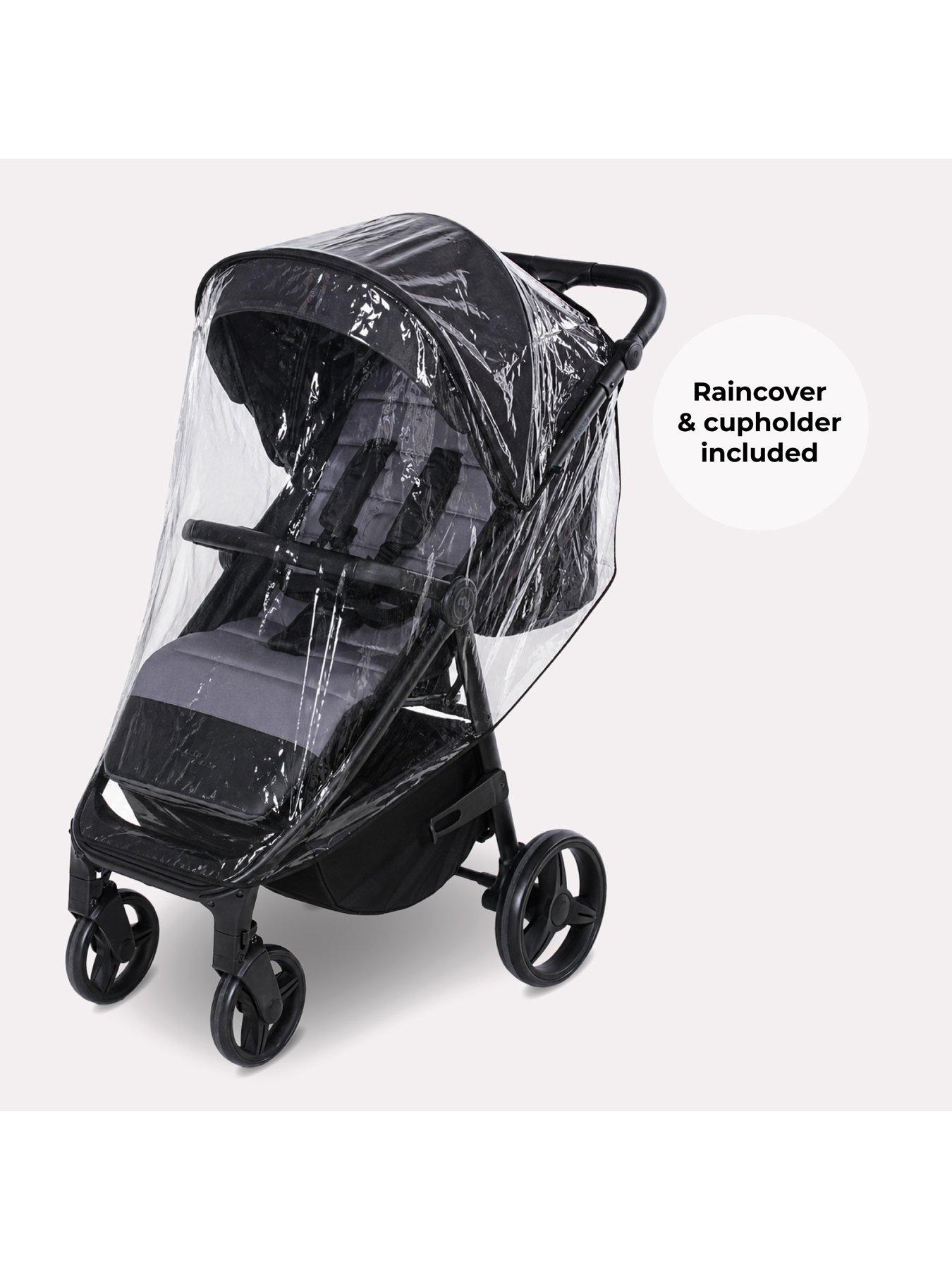 Image 6 of 8 of My Babiie MB160 Plus Pushchair - Black & Grey