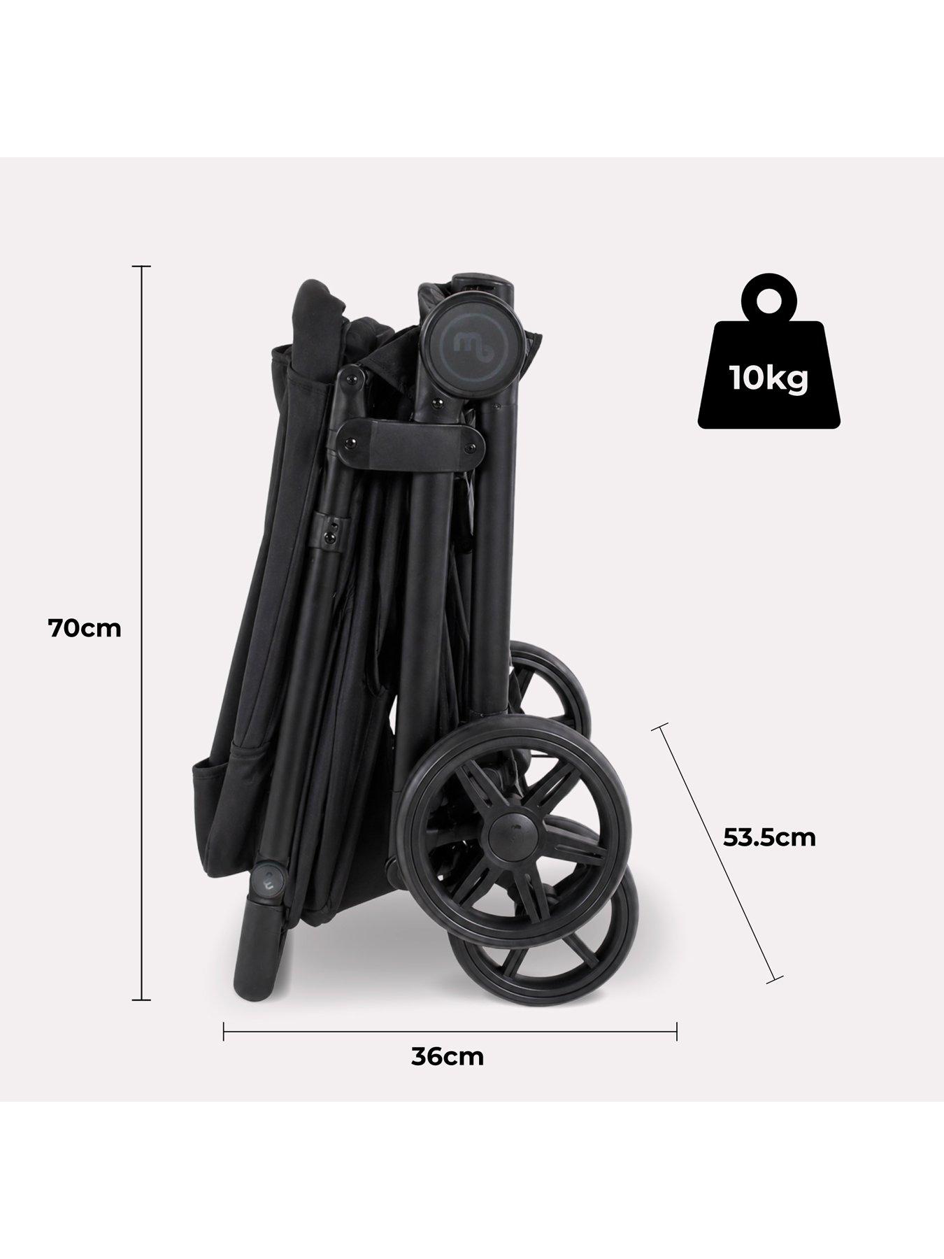 Image 7 of 8 of My Babiie MB160 Plus Pushchair - Black & Grey