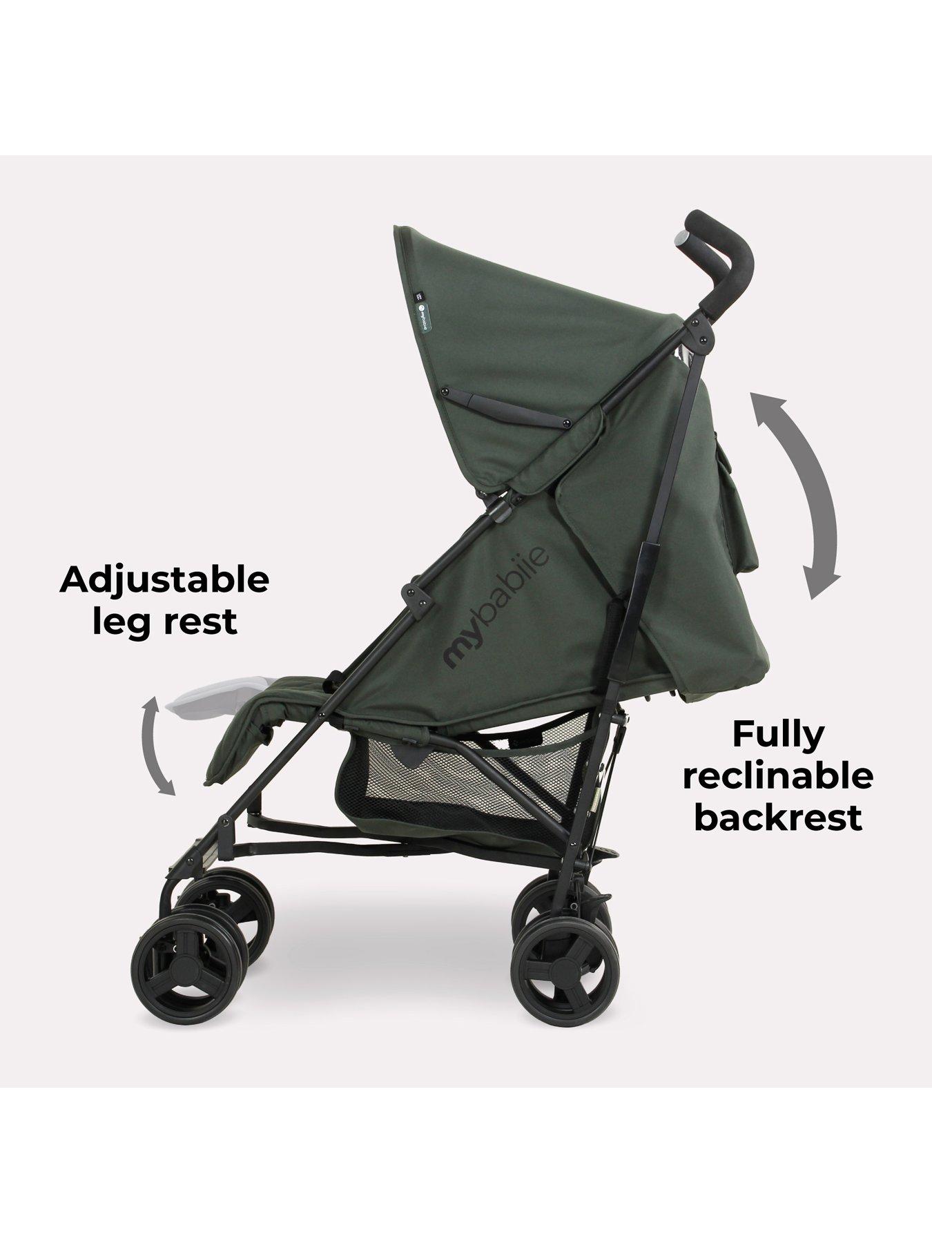 Image 5 of 8 of My Babiie MB01 Lightweight Stroller - Forest Green