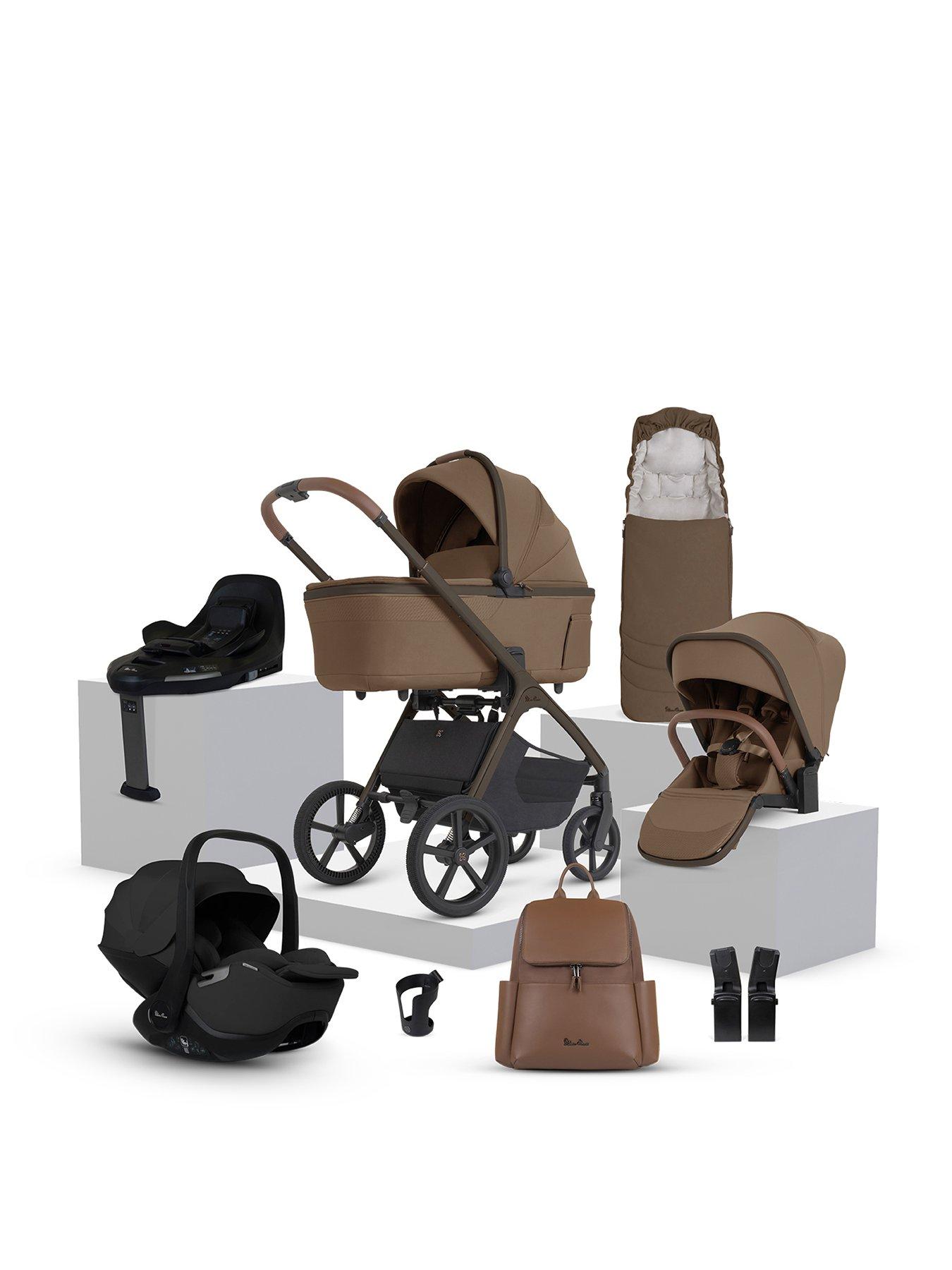 Silver Cross Cove 2 360 Car Seat Bundle Maple - Iconic Black