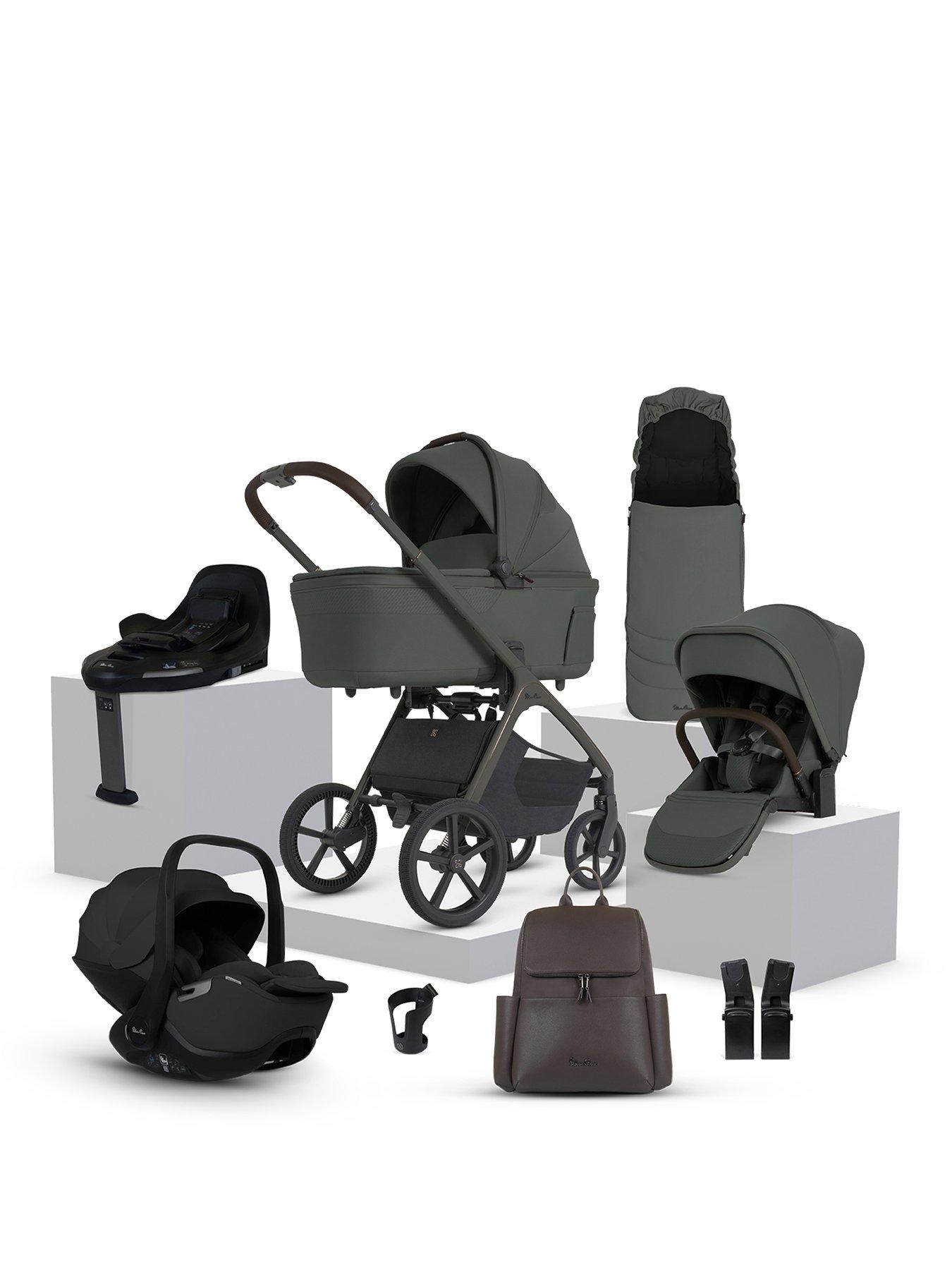 Silver Cross Cove 2 360 Car Seat Bundle Pewter - Iconic Black