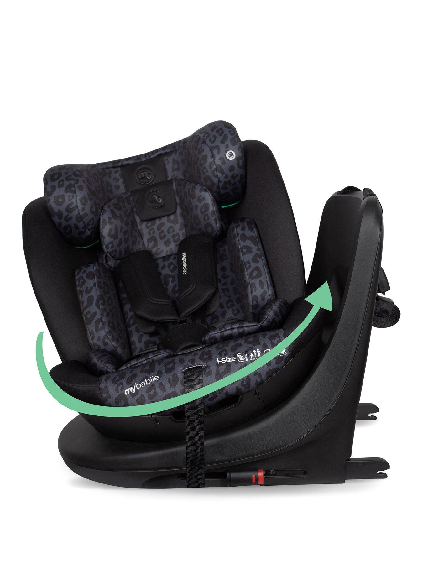 My Babiie Mbcs300 Easy Spin R129 Car Seat With Top Tether - Black Leopard - Image 3