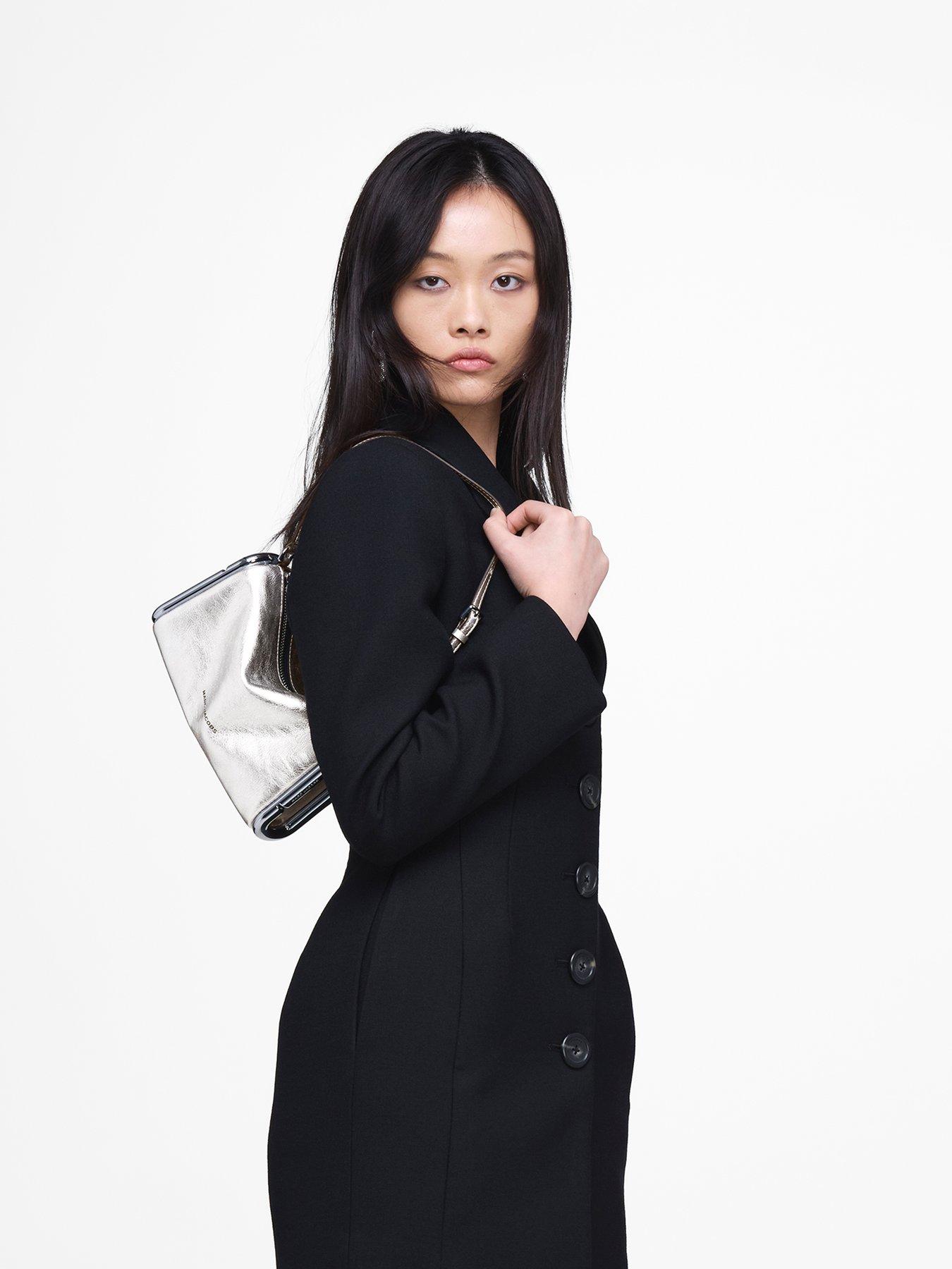 Image 2 of 5 of MARC JACOBS The Scene Shoulder Bag - Silver