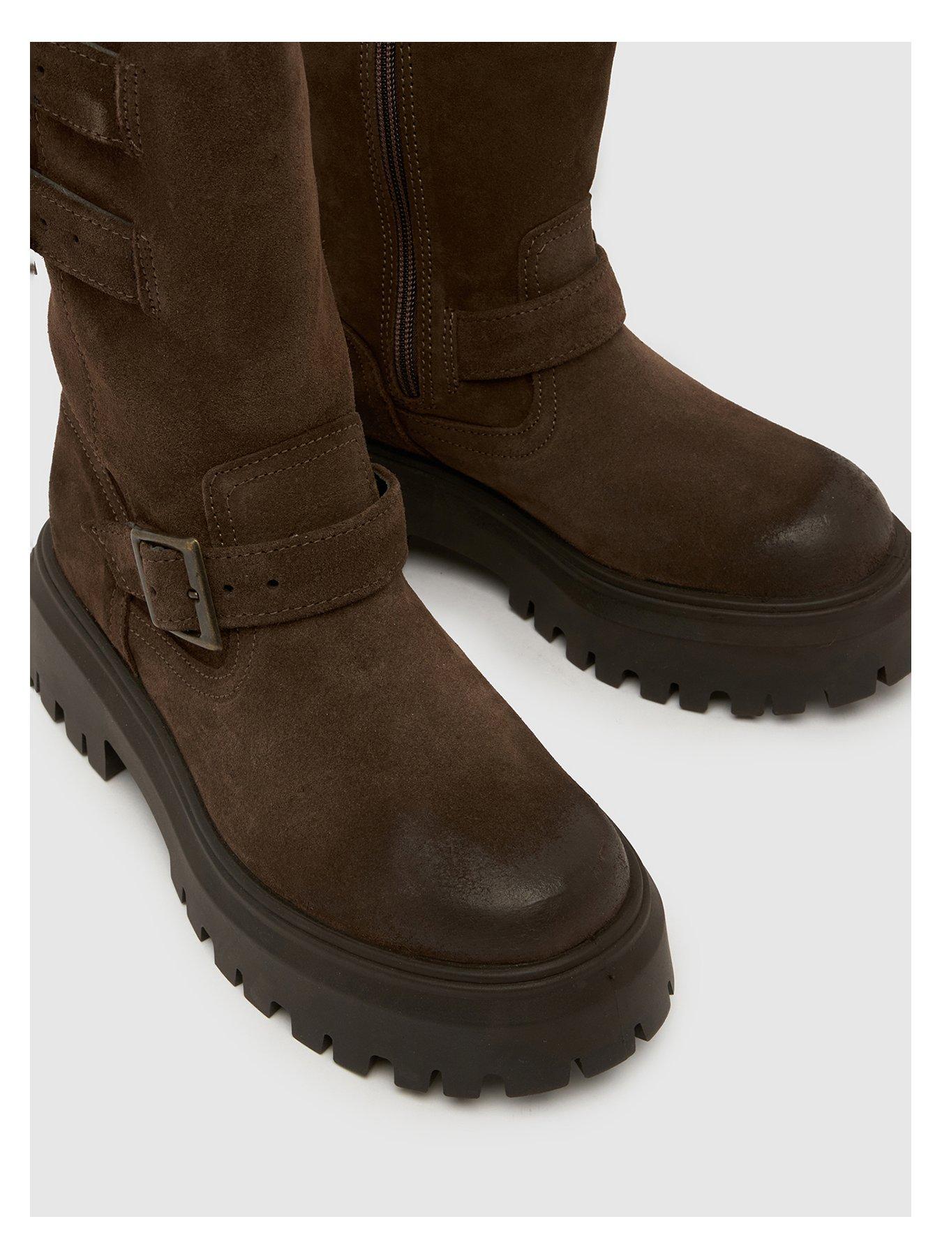 Image 4 of 4 of Schuh Danbury Biker Buckle Boot - Brown