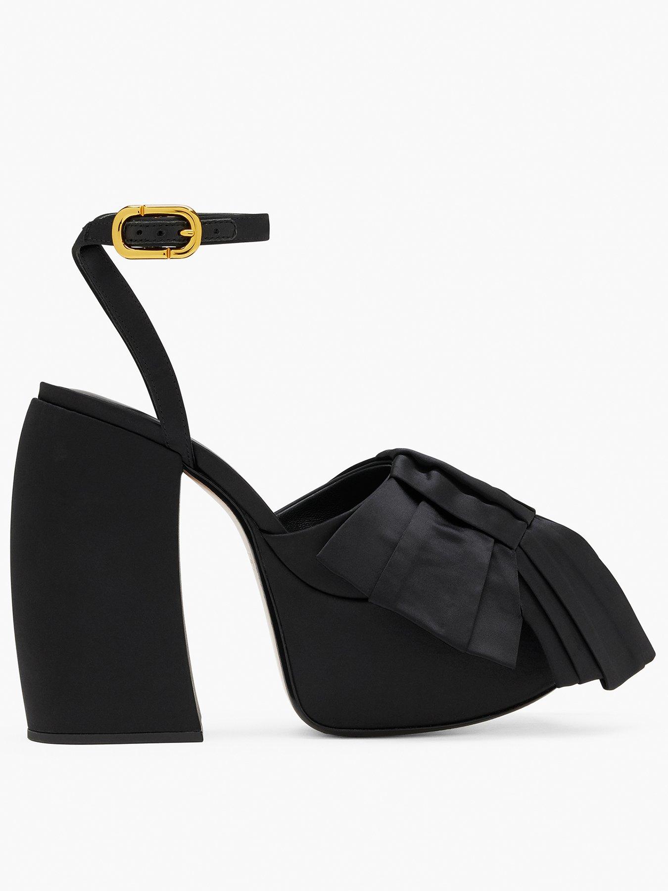 Image 1 of 5 of MARC JACOBS The Bow Platform Heel - Black