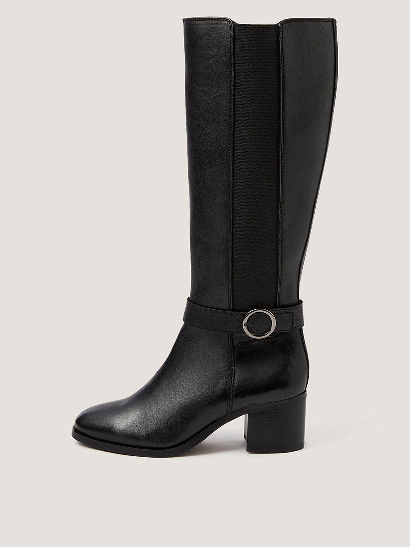 Image 1 of 3 of Monsoon Tori Leather Riding Boot