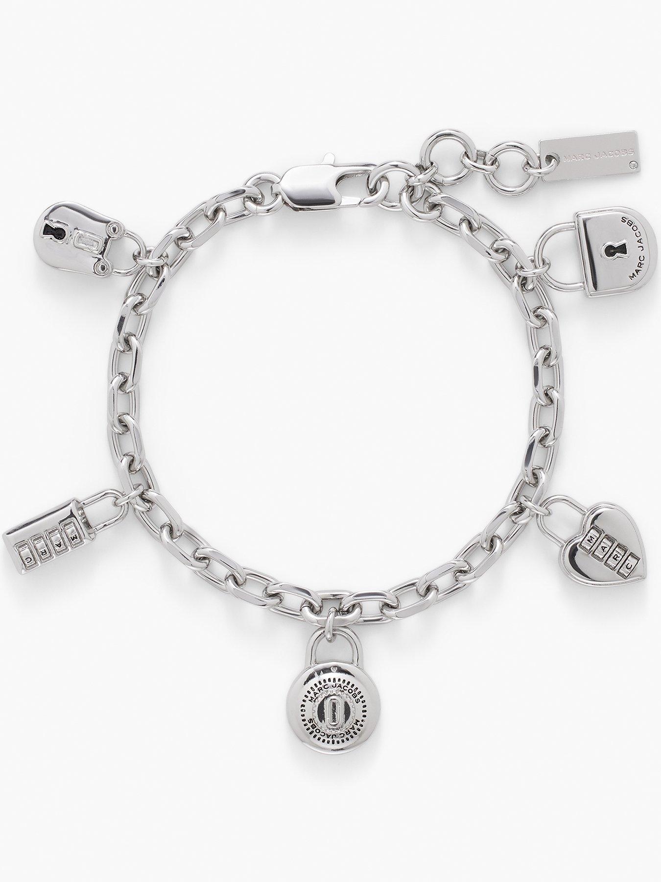 Image 1 of 3 of MARC JACOBS Padlock Charm Bracelet - Silver