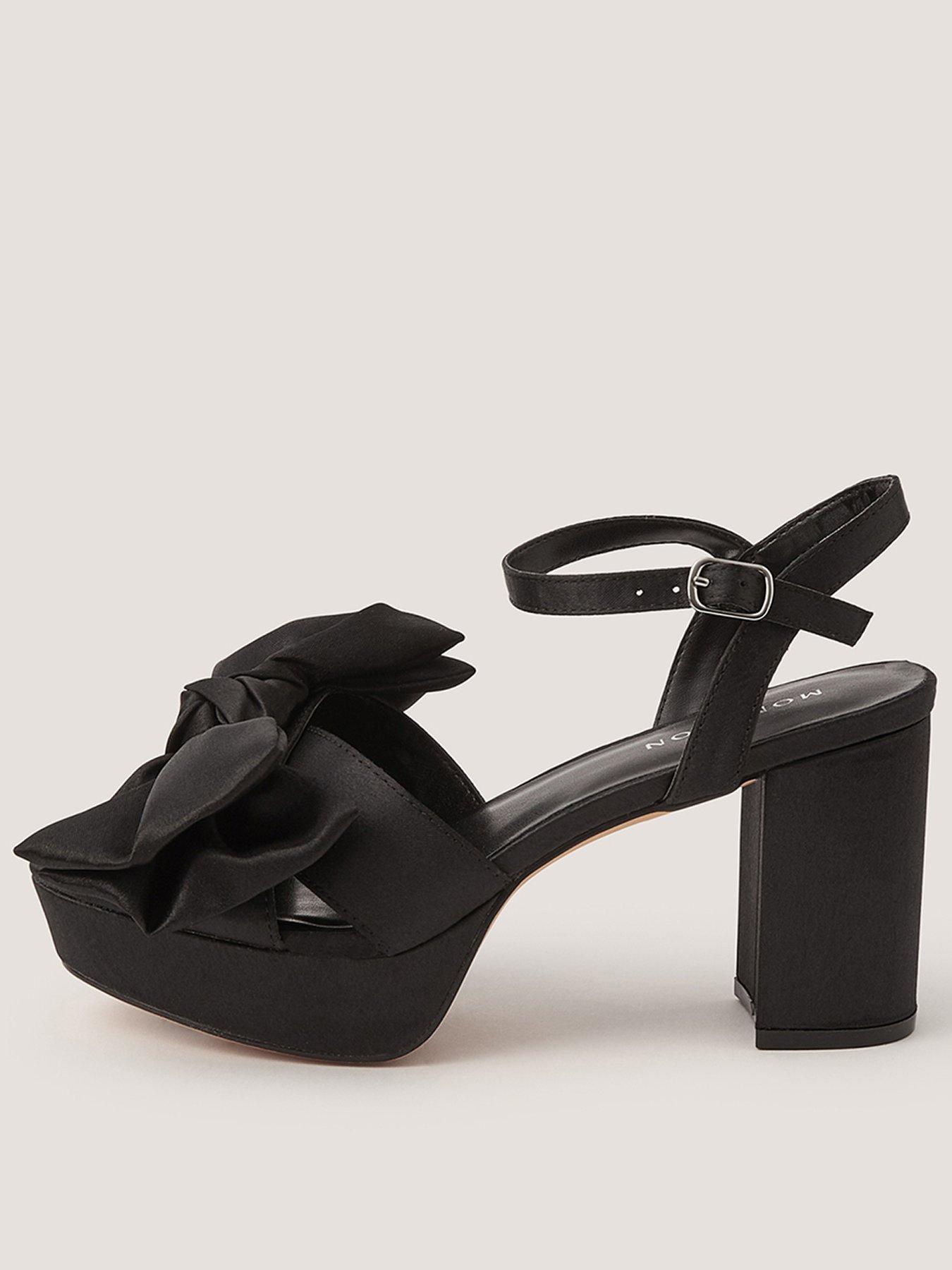 Image 1 of 3 of Monsoon Grace Satin Bow Platform