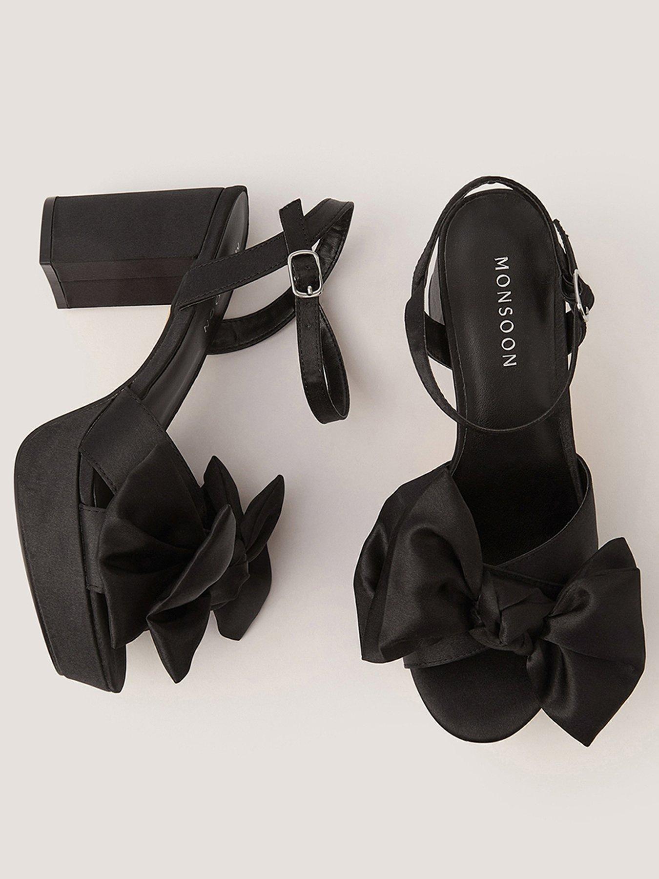 Image 2 of 3 of Monsoon Grace Satin Bow Platform