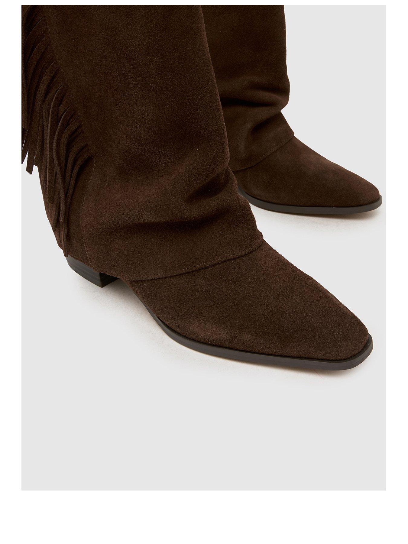 Image 3 of 4 of Schuh Dizzy Tassel Western Boot - Brown