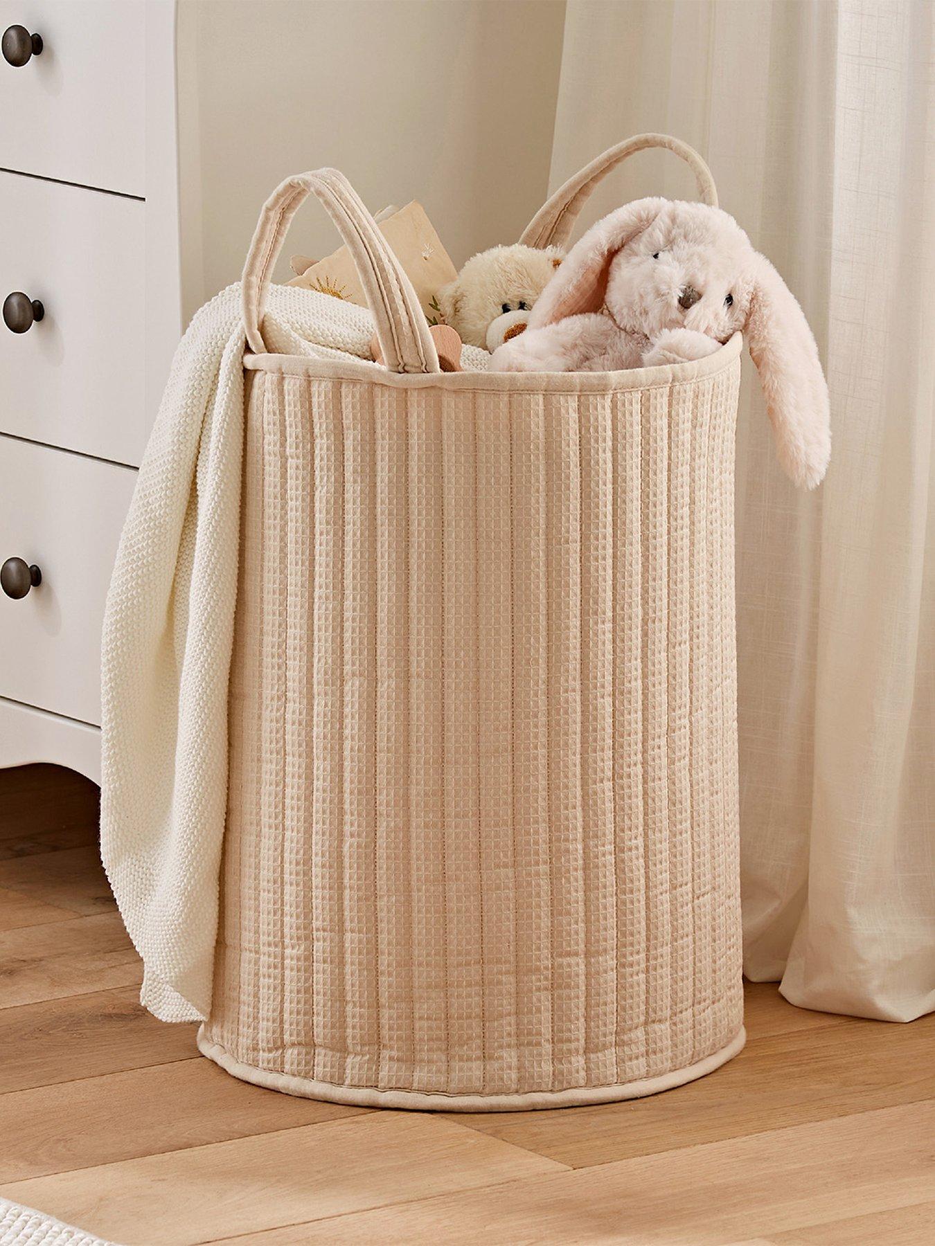 Image 1 of 5 of CuddleCo Large Storage Basket - Cashmere Waffle