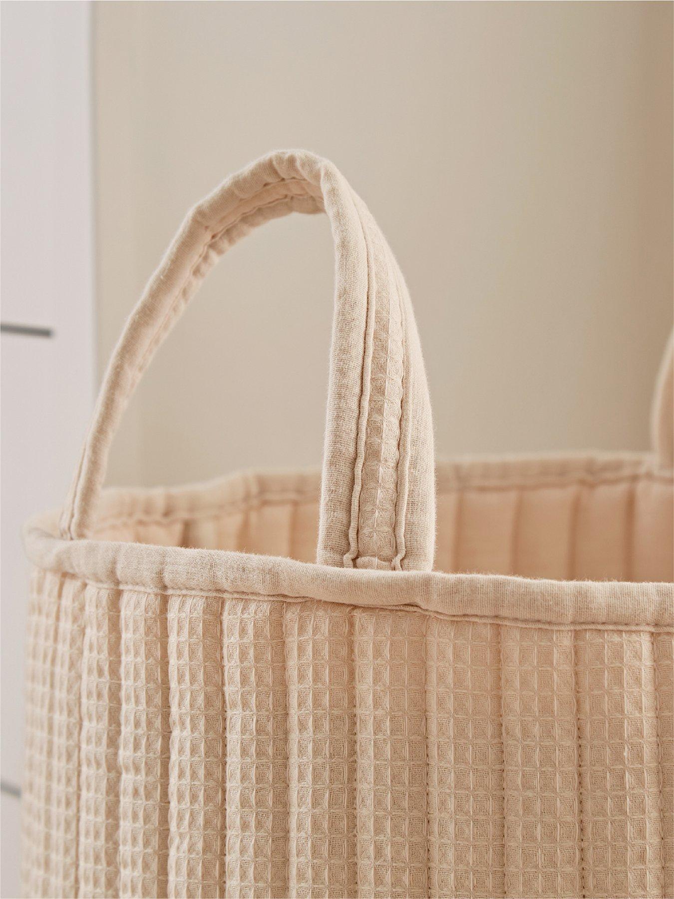 Image 3 of 5 of CuddleCo Large Storage Basket - Cashmere Waffle