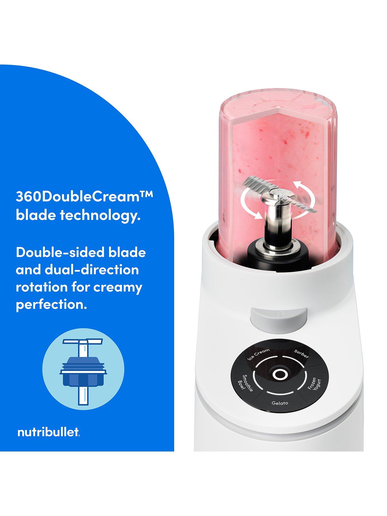 Image 3 of 8 of NUTRIBULLET chill ice cream and frozen dessert maker (matte white)