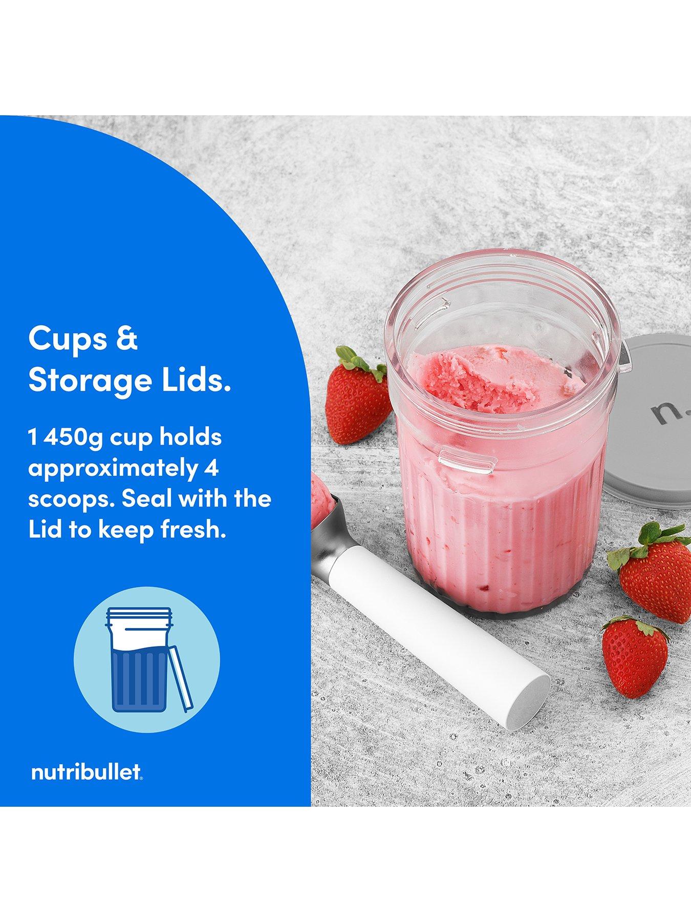 Image 4 of 8 of NUTRIBULLET chill ice cream and frozen dessert maker (matte white)