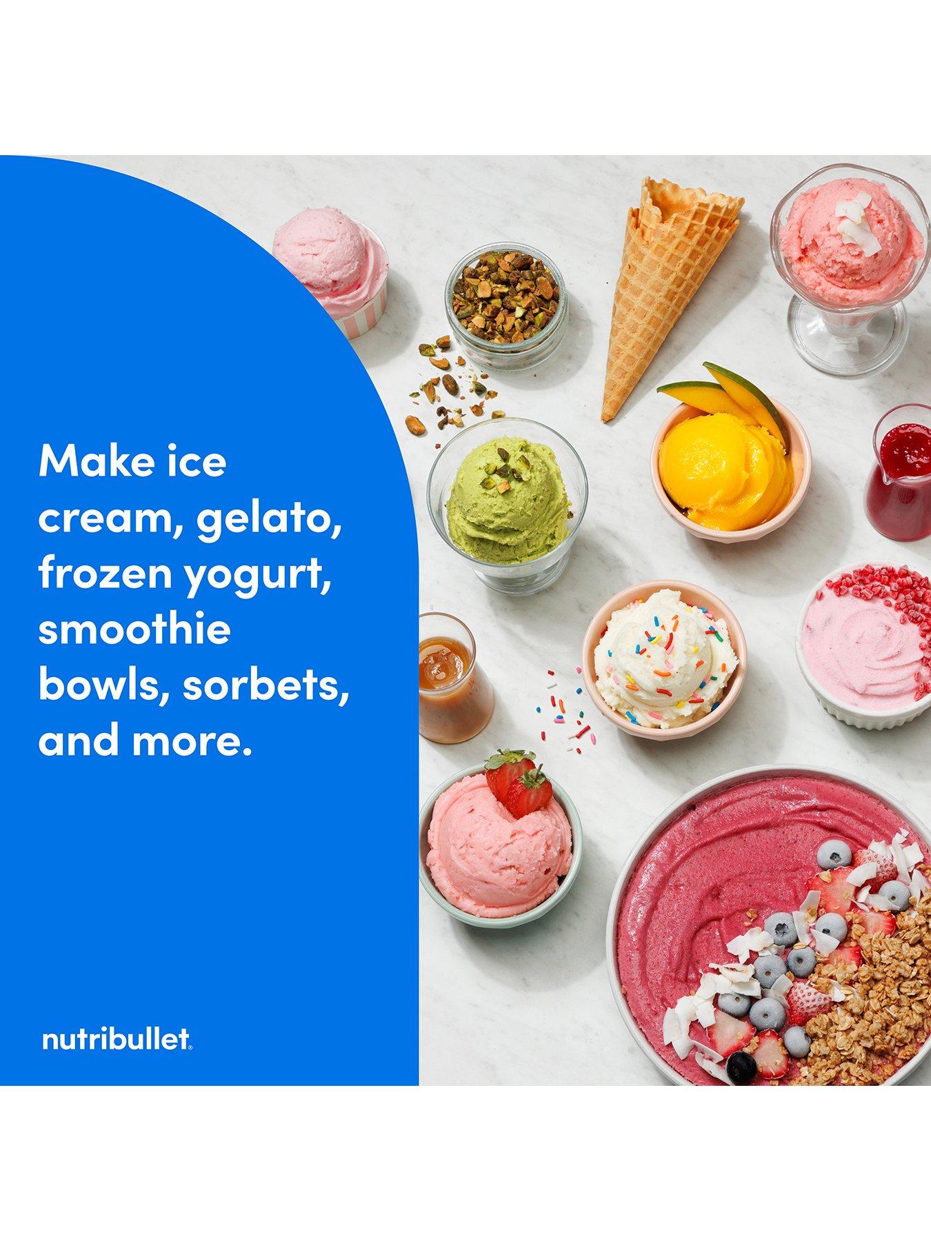 Image 6 of 8 of NUTRIBULLET chill ice cream and frozen dessert maker (matte white)