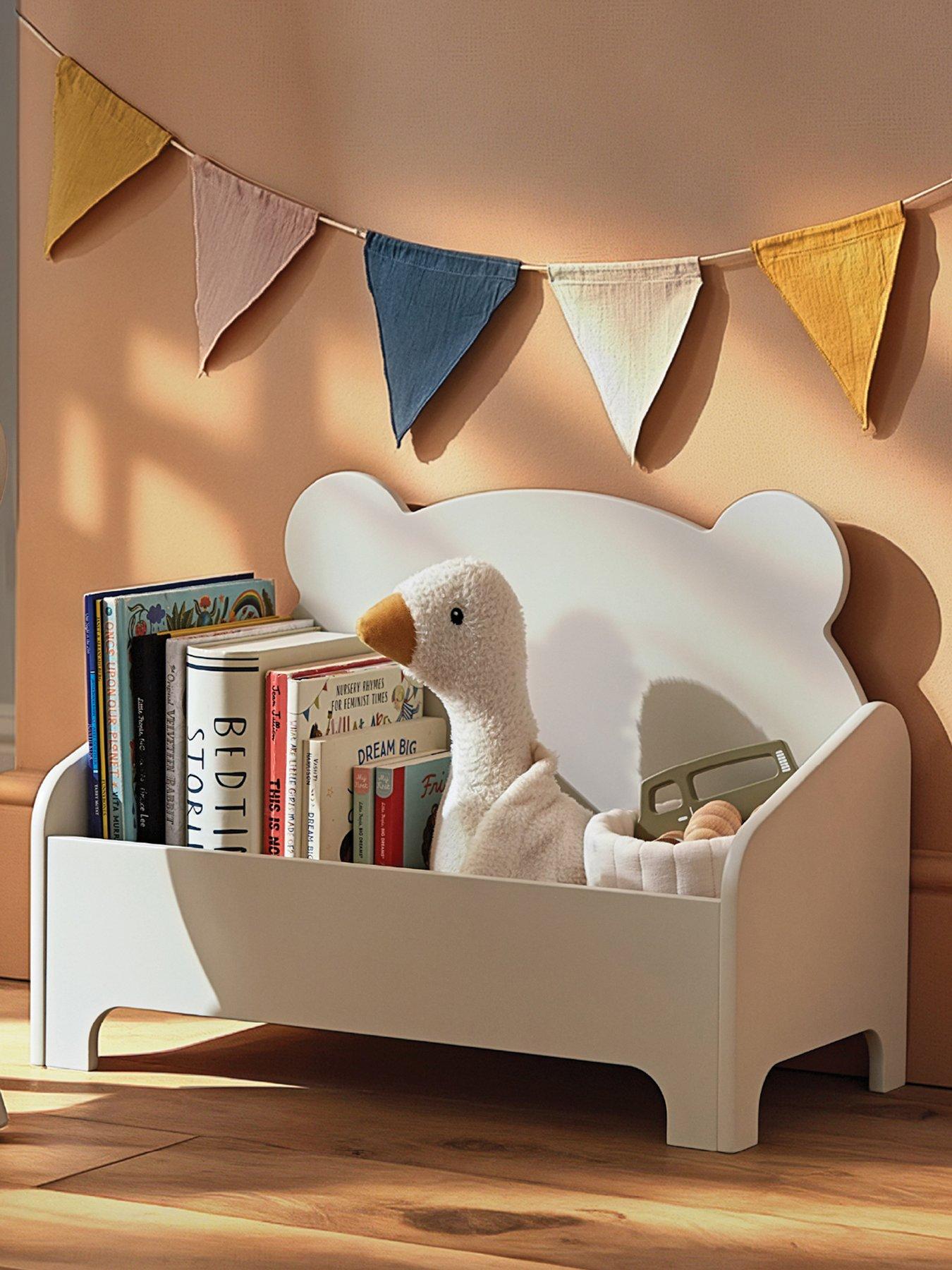 CuddleCo Bear Book Storage - Pebble