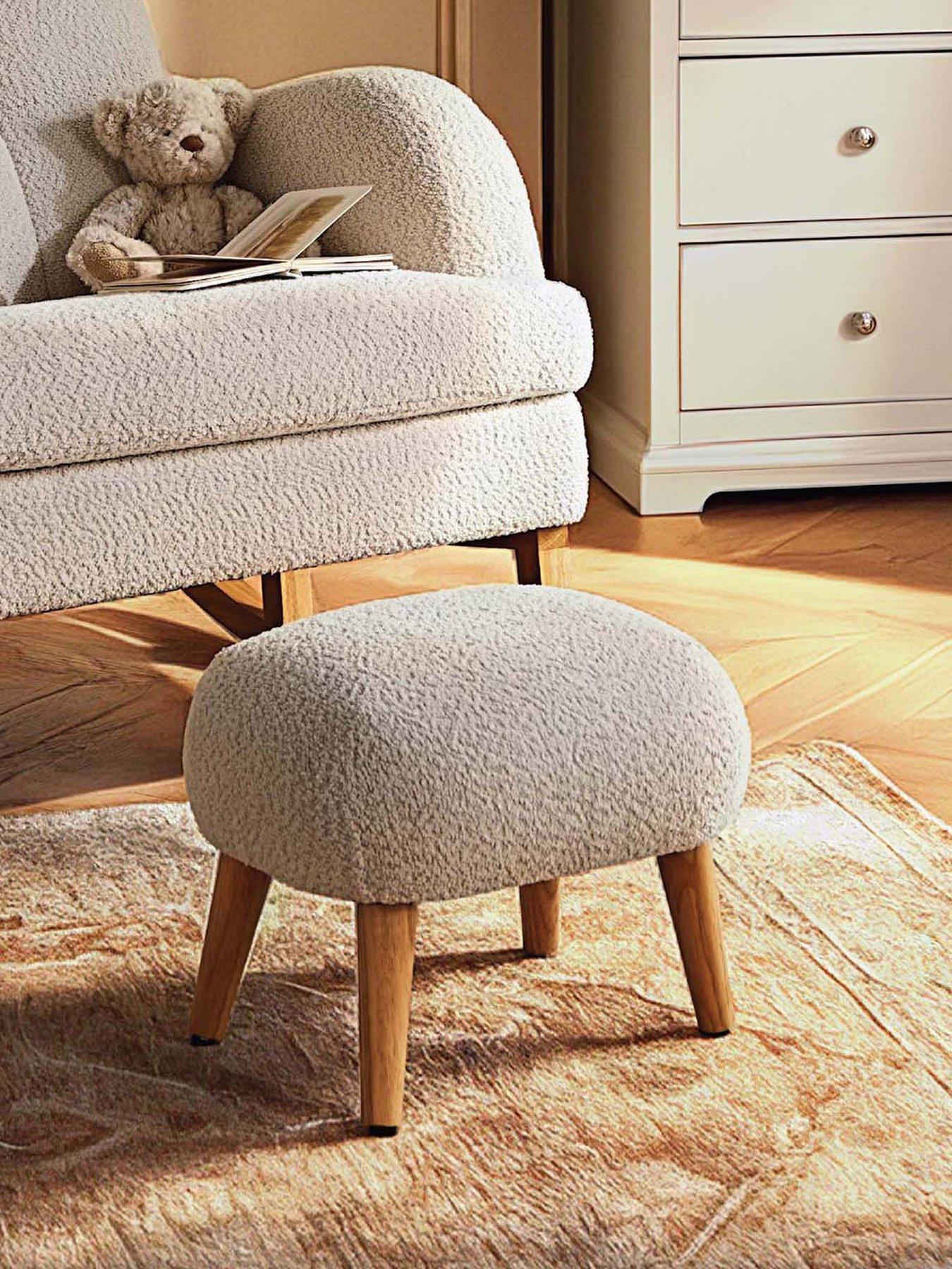 CuddleCo Etta Foot Stool, Mushroom