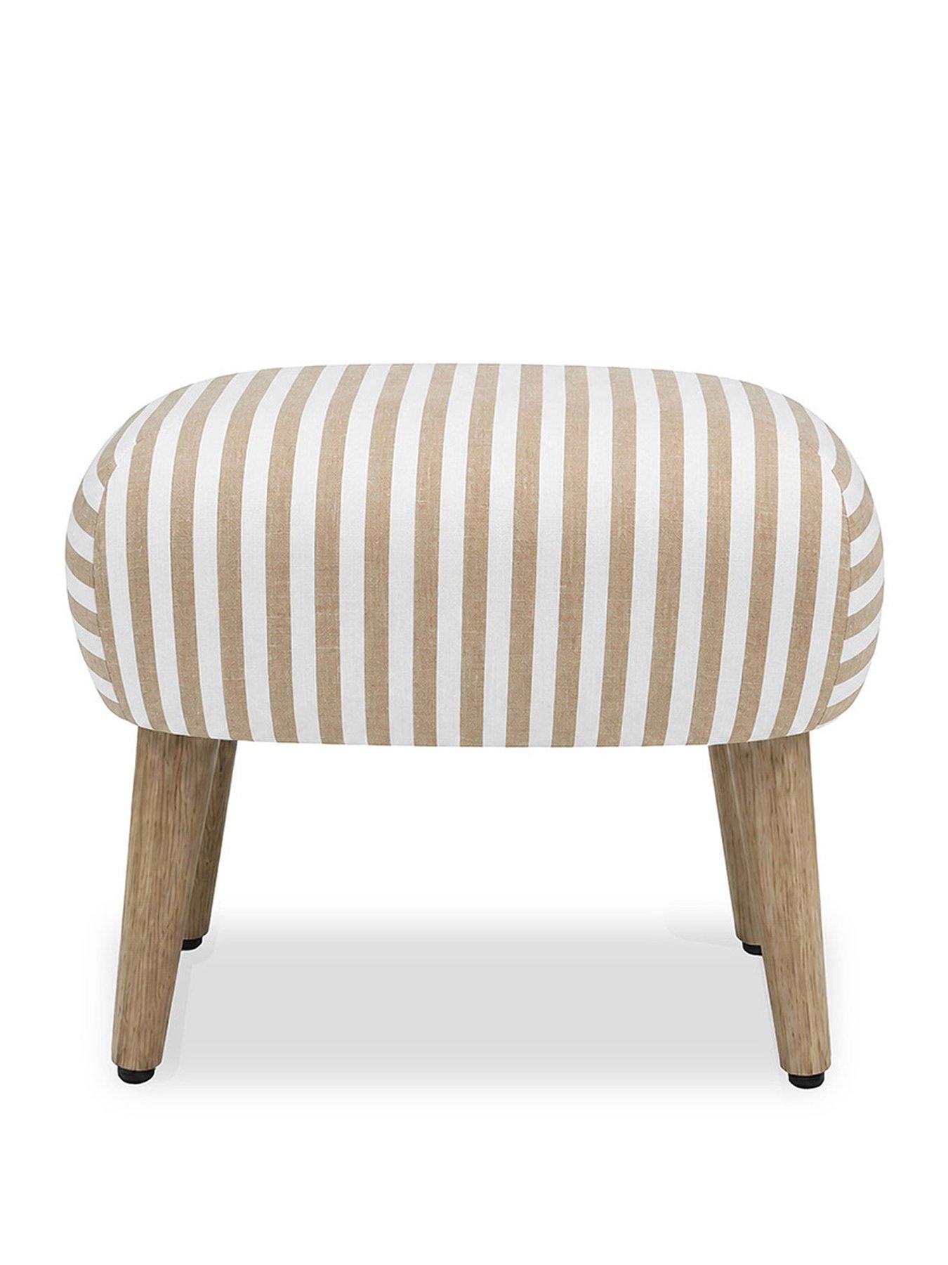 Image 2 of 6 of CuddleCo Etta Foot Stool - Beach Stripe