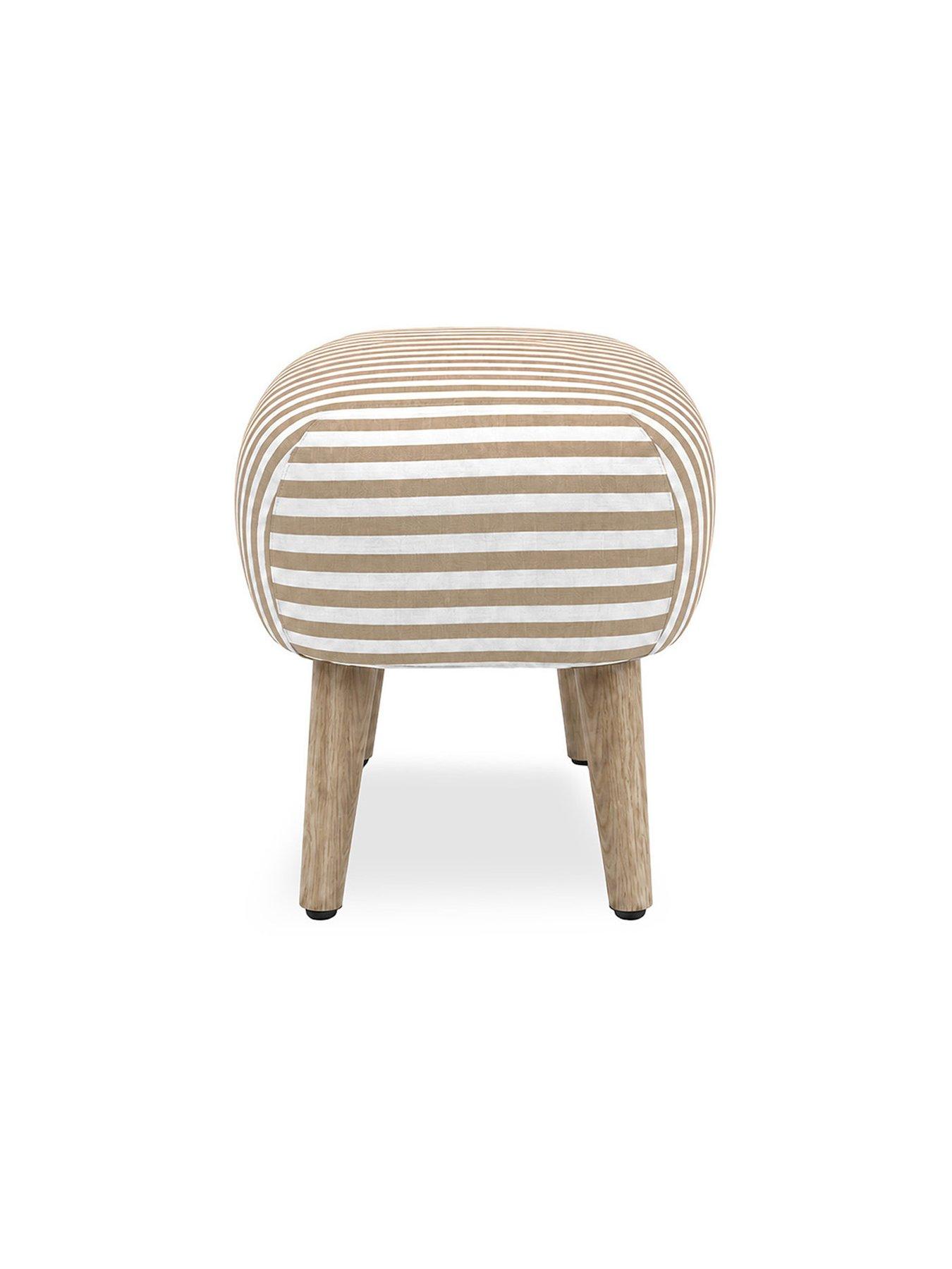 Image 4 of 6 of CuddleCo Etta Foot Stool - Beach Stripe