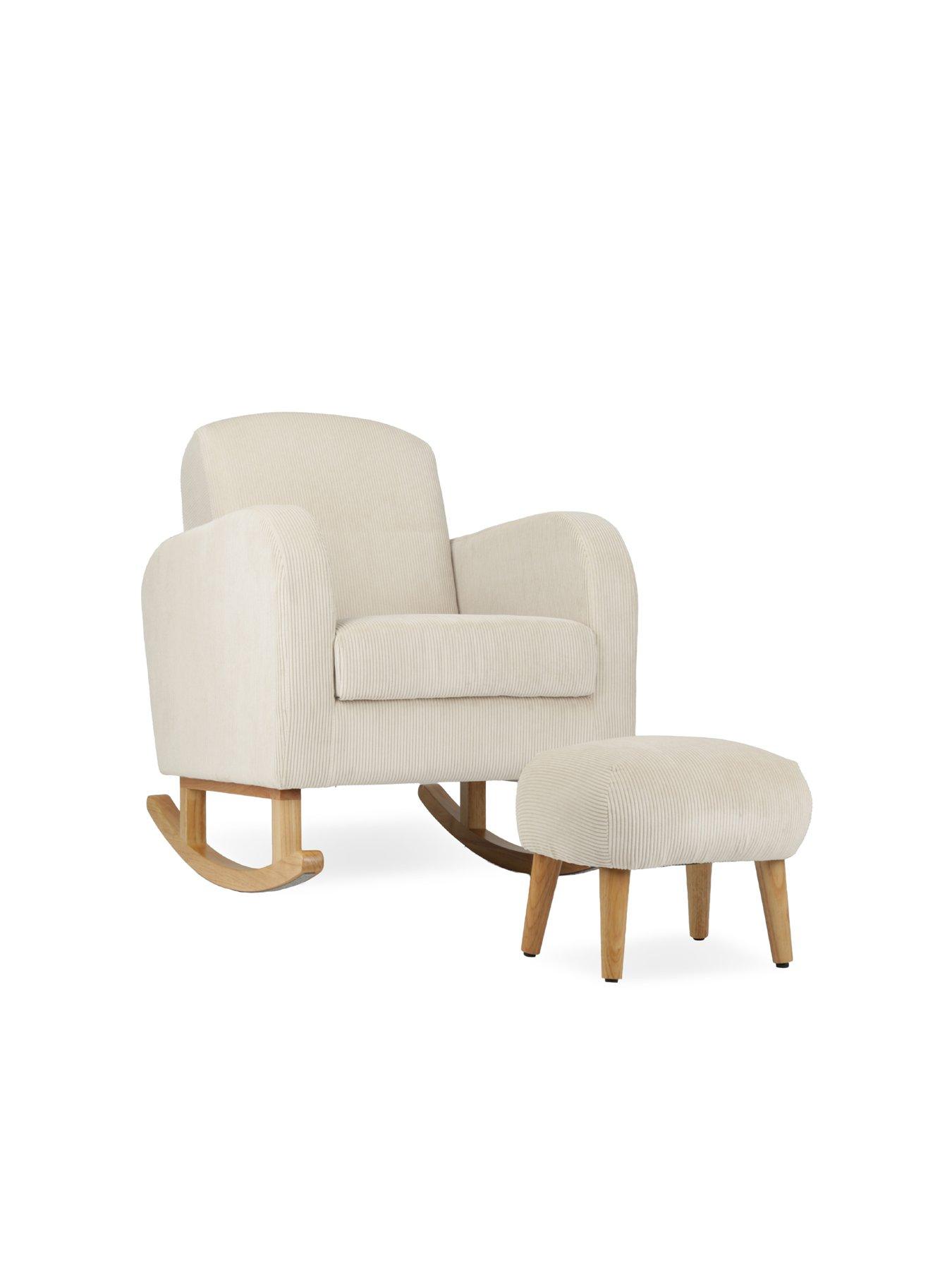 CuddleCo Etta Nursing Chair & Foot Stool, Sand