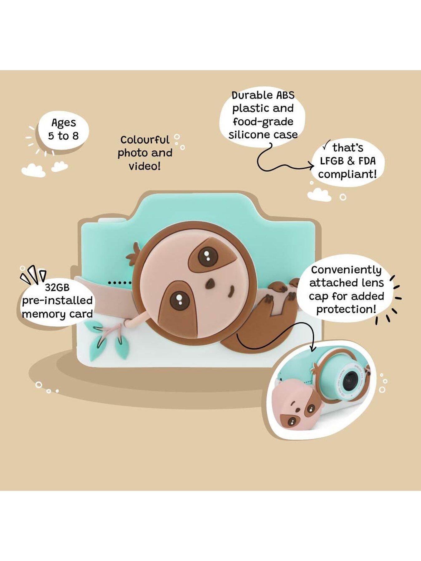 Image 2 of 7 of Zippy the Sloth Kids Digital Camera & Video Camcorder with Touchscreen