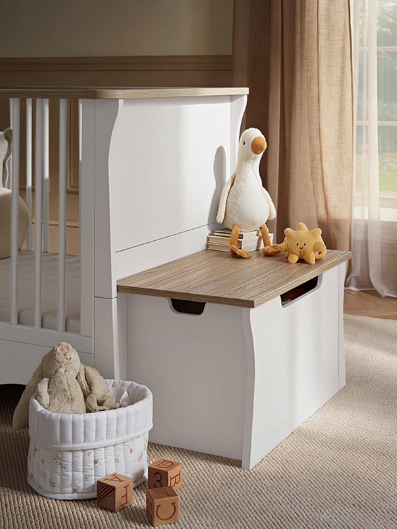 CuddleCo Clara Storage Box, White/Ash