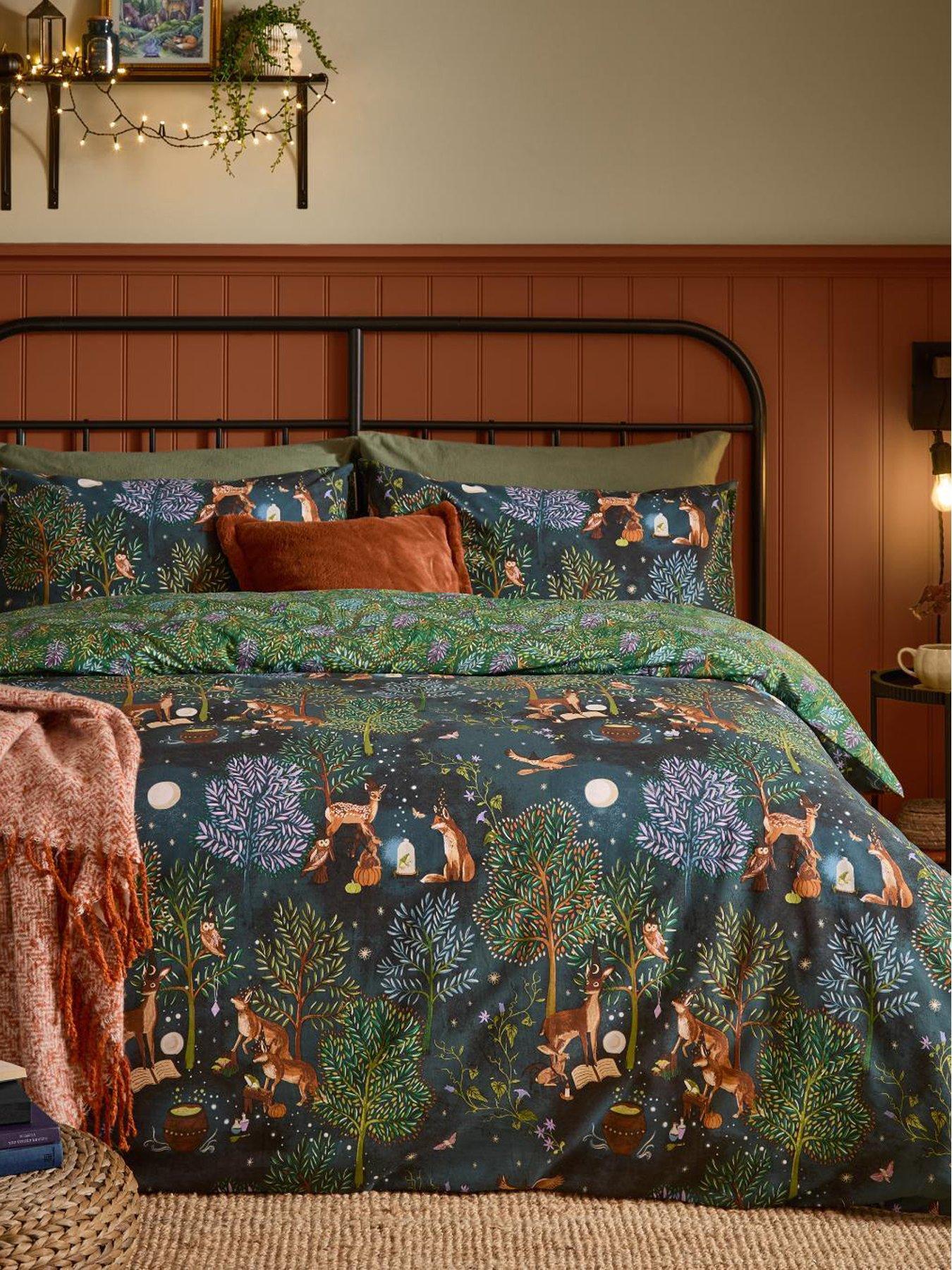 Image 1 of 3 of Furn Woodland Rituals Duvet Set Navy