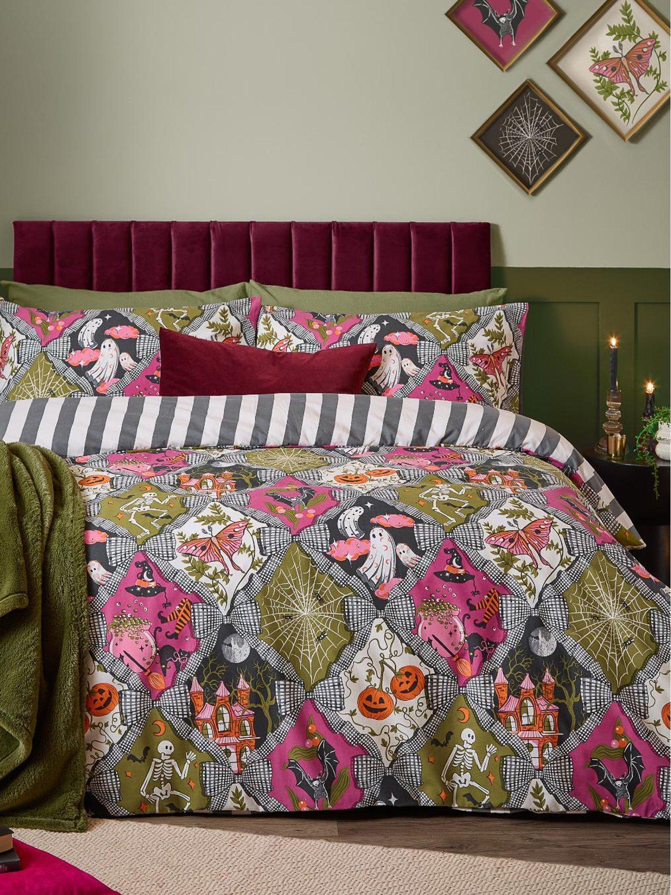 Image 1 of 4 of Furn Hallowquin Duvet Set Multi