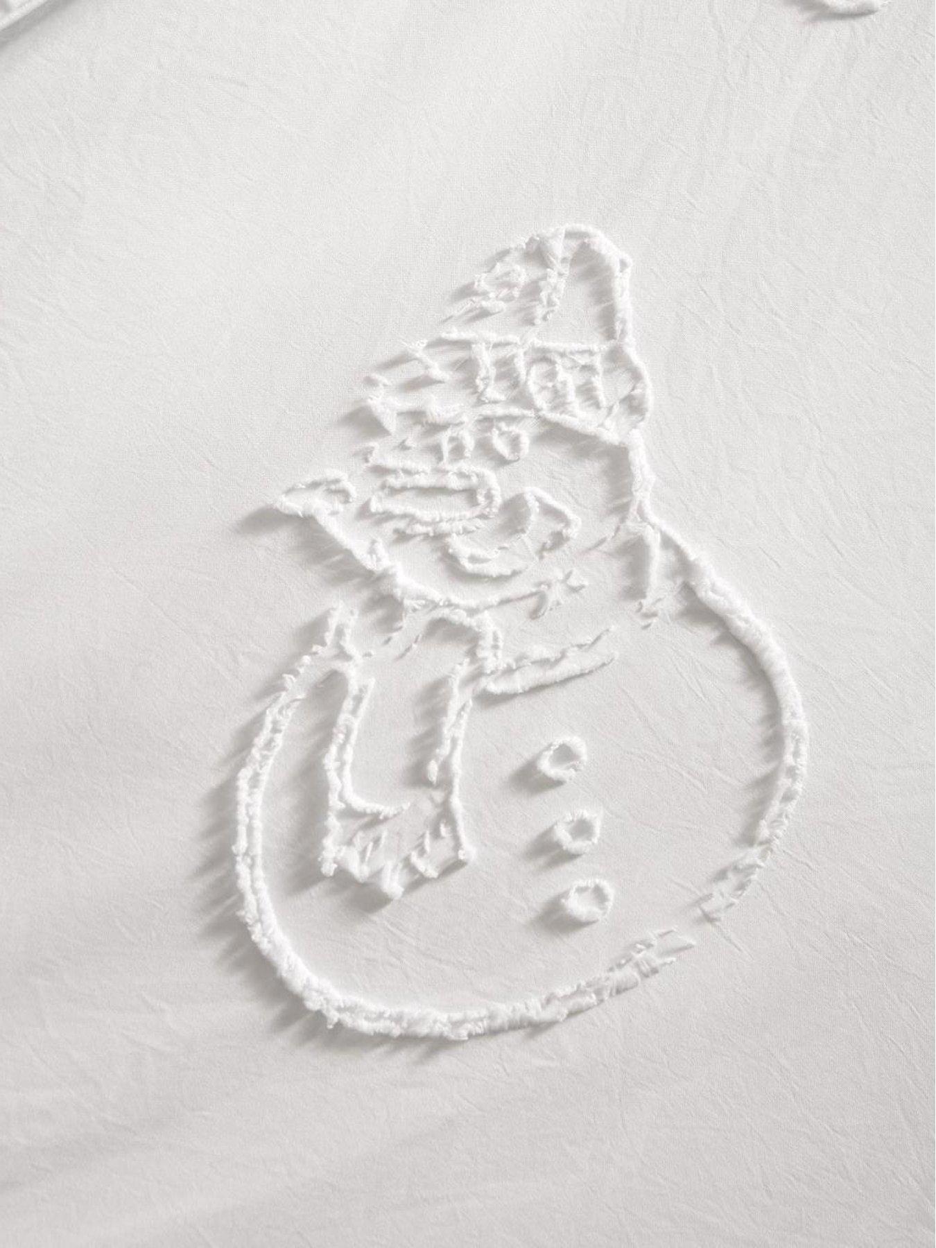 Image 3 of 3 of Duvet Day Snowmen Soft Tufted Single Duvet Set White