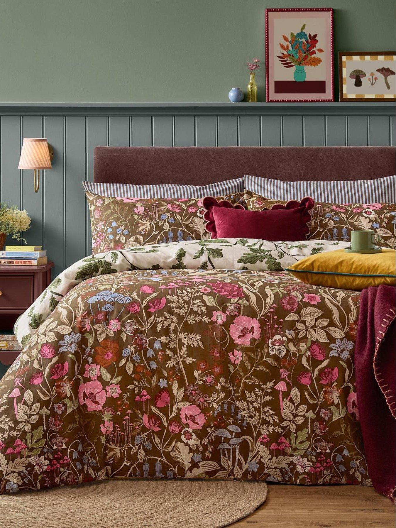 Image 1 of 4 of Furn Forest Bloom Duvet Set Chocolate