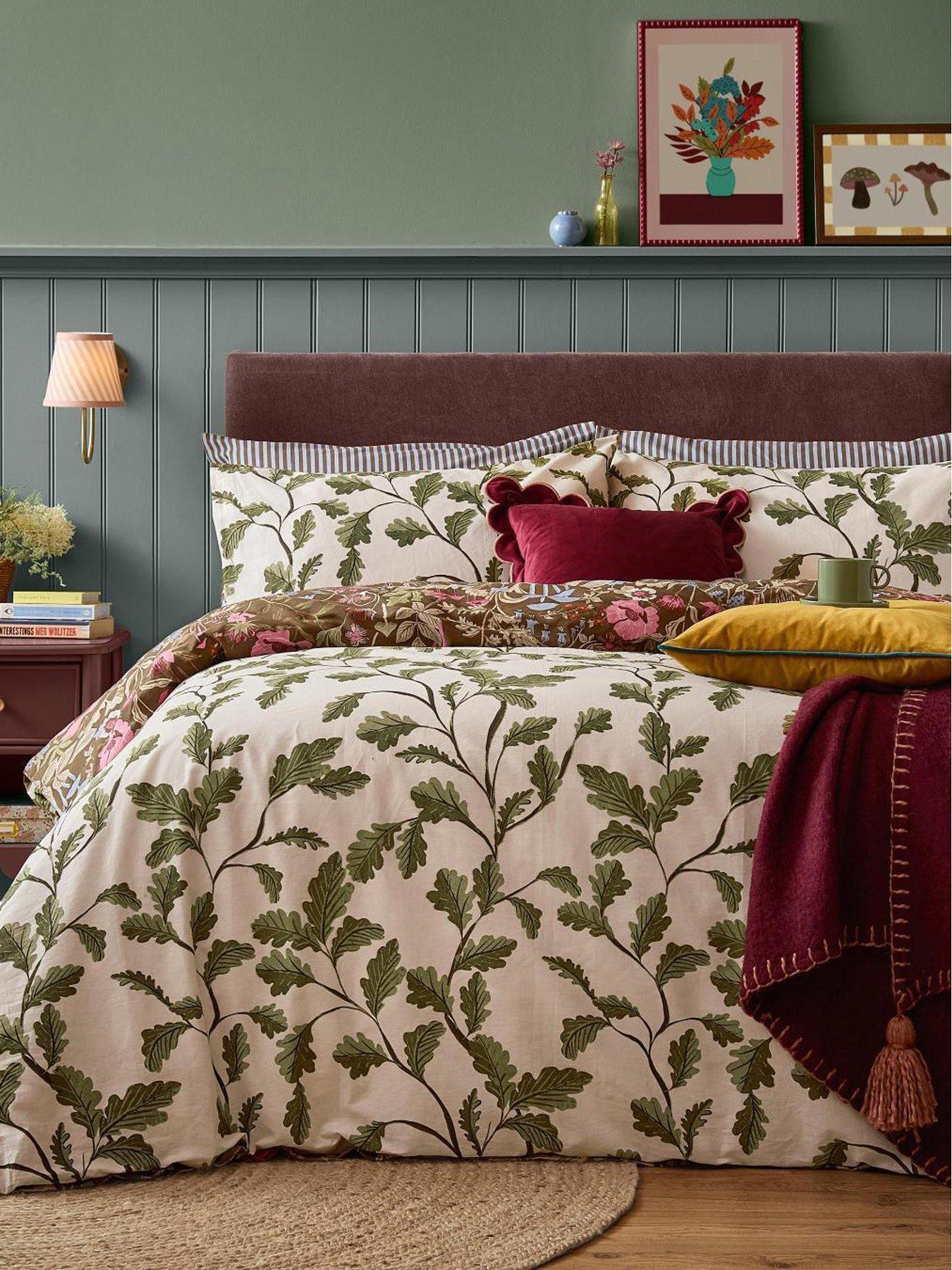 Image 3 of 4 of Furn Forest Bloom Duvet Set Chocolate