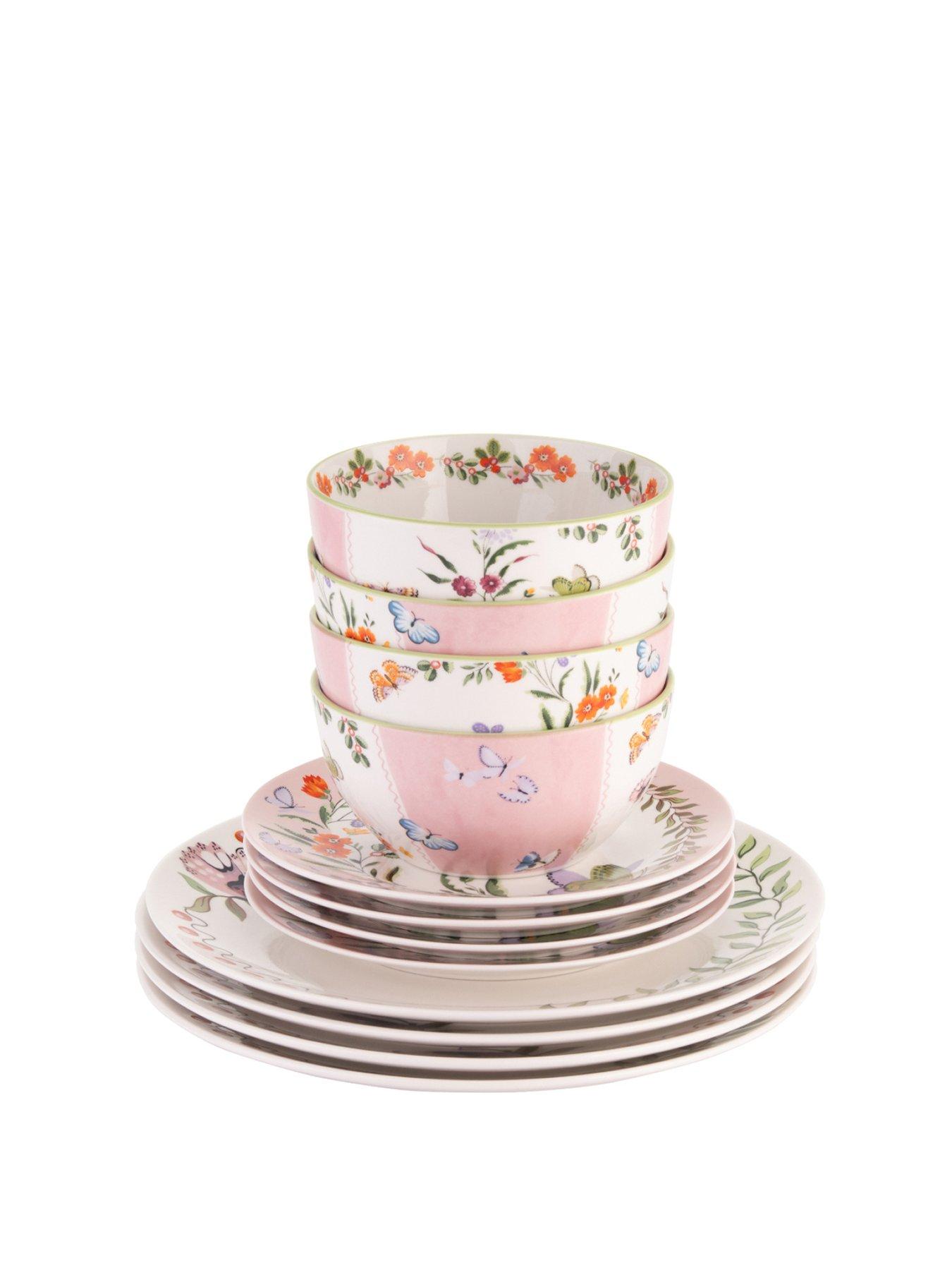 Cath Kidston Ck Butterfly 12pc Dinner Set