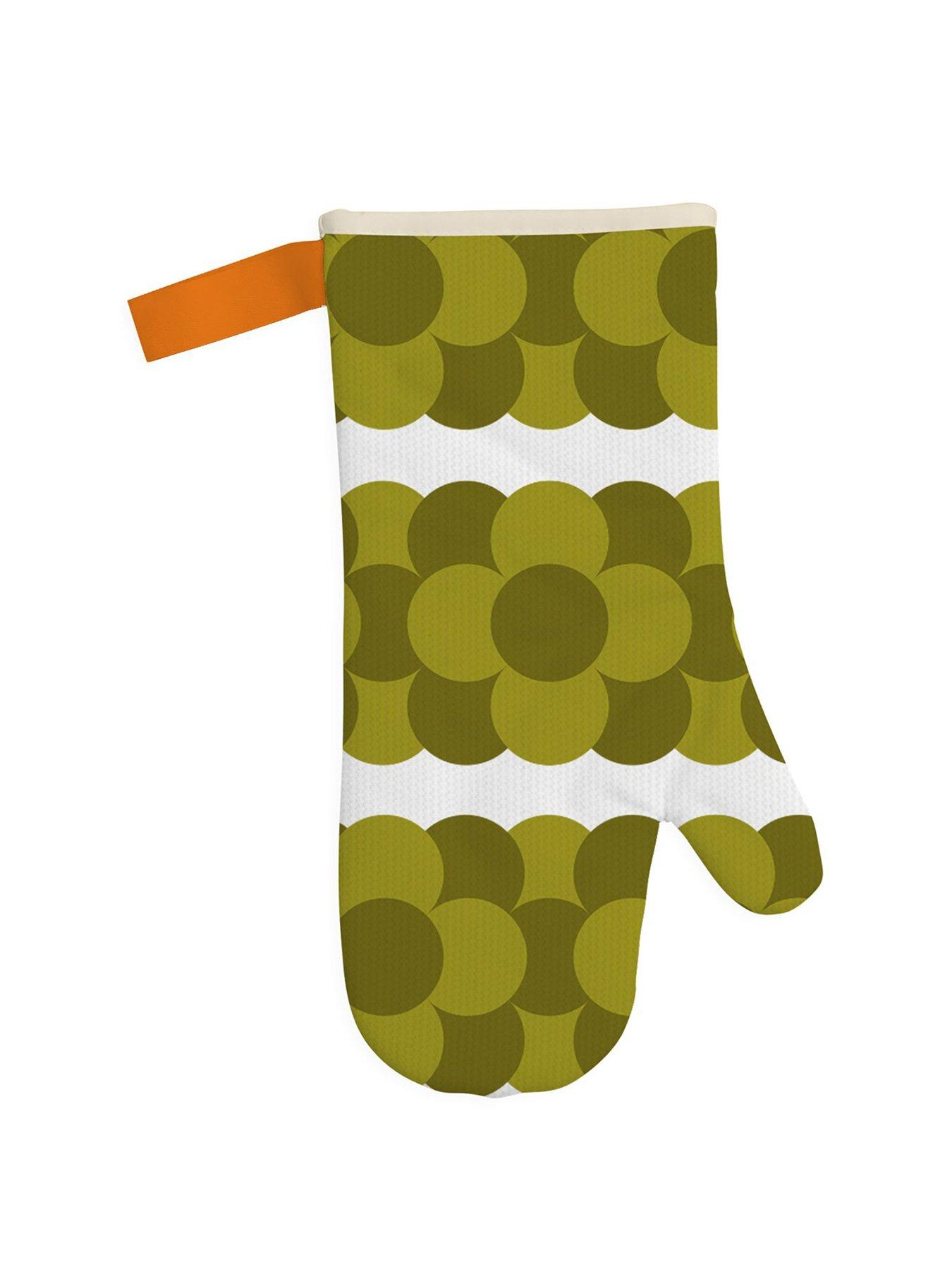 Image 2 of 2 of Orla Kiely Ok Retro Stripe Oven Mitt Green