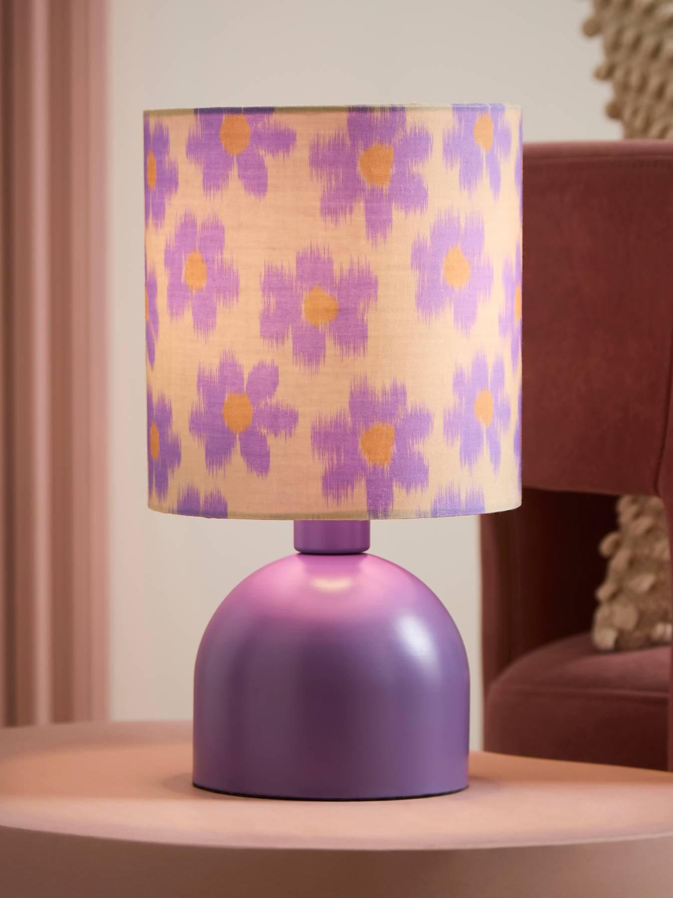 Valuelights Unisex Lilac Mileys Purple Floral Print Table Lamp And Bulb In - Image 5