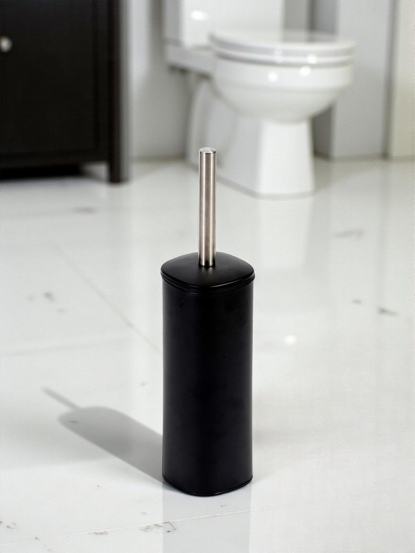 Image 3 of 6 of Showerdrape Capri Black 3l Bathroom Bin &amp; Toilet Brush Set