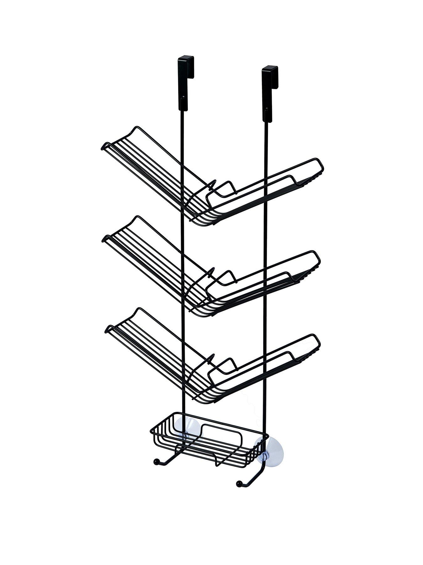 Image 2 of 4 of Showerdrape Atrium 3 Tier Hanging Black Shower Caddy