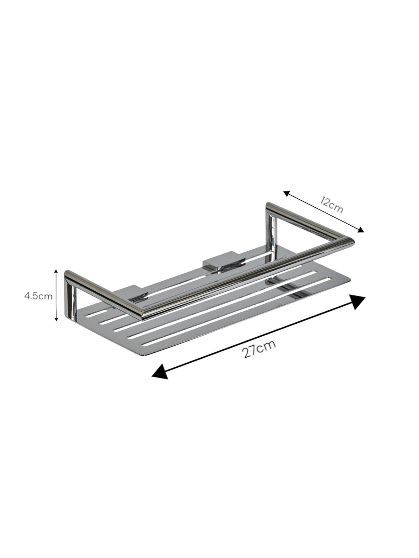 Image 4 of 4 of Showerdrape Showerdrape Verso Stainless Steel Chrome Rectangular Shower Basket