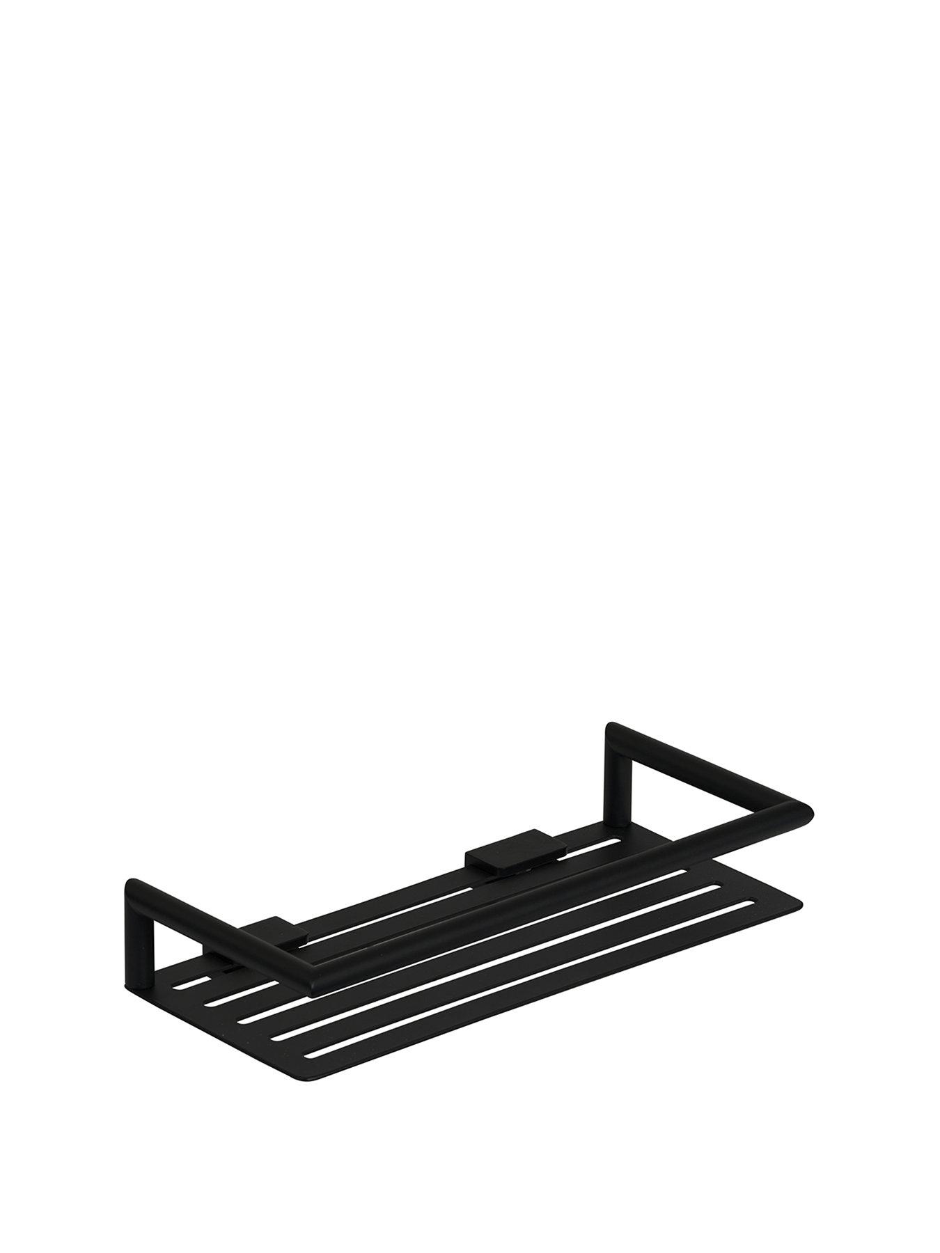 Image 2 of 4 of Showerdrape Showerdrape Verso Stainless Steel Black Rectangular Shower Basket