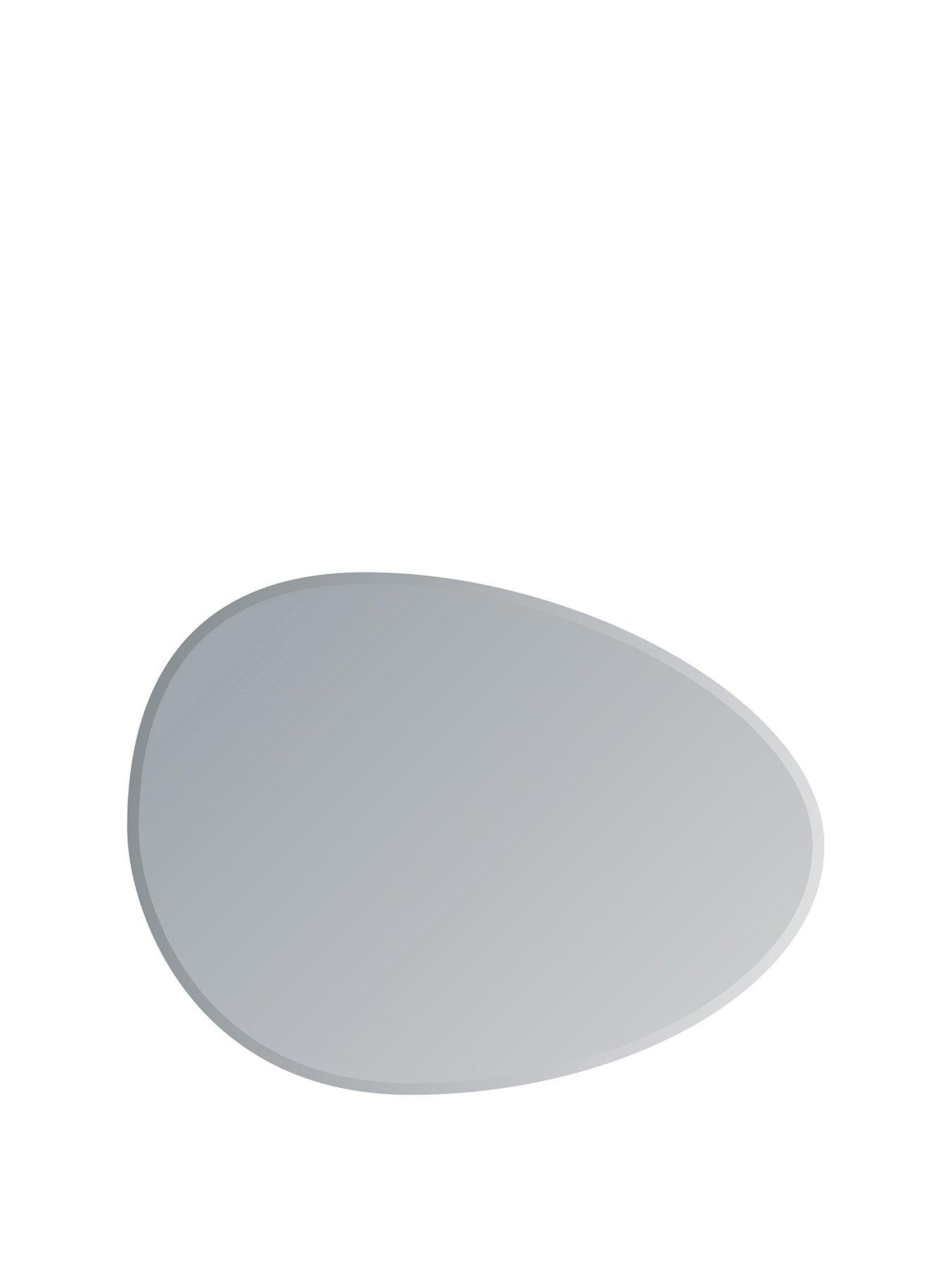 Image 2 of 5 of Showerdrape Angel Pebble Asymmetrical Wall Mounted Frameless Mirror 60 X 45cm
