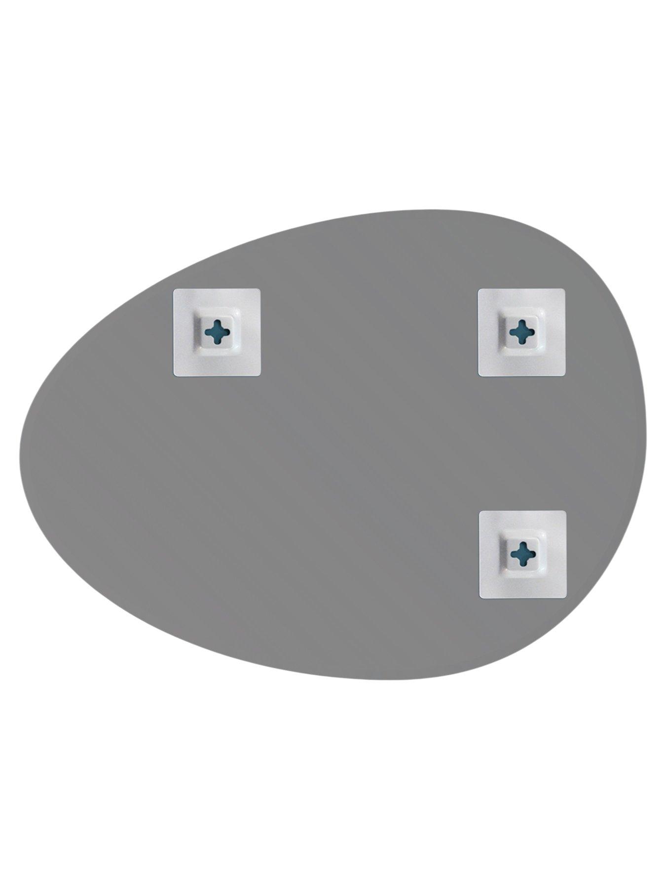 Image 4 of 5 of Showerdrape Angel Pebble Asymmetrical Wall Mounted Frameless Mirror 60 X 45cm