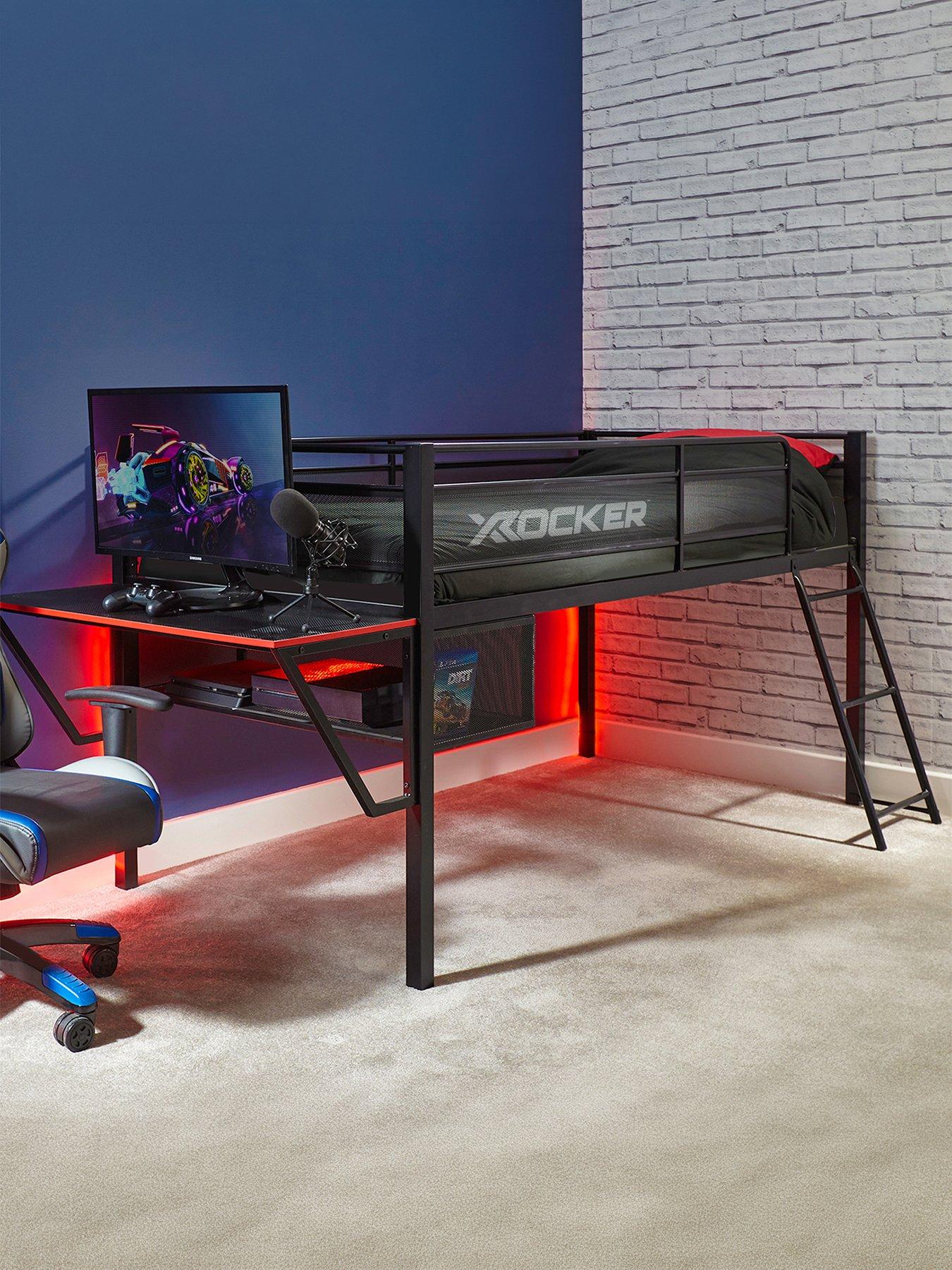 X Rocker Sanctum Mid Sleeper And Desk