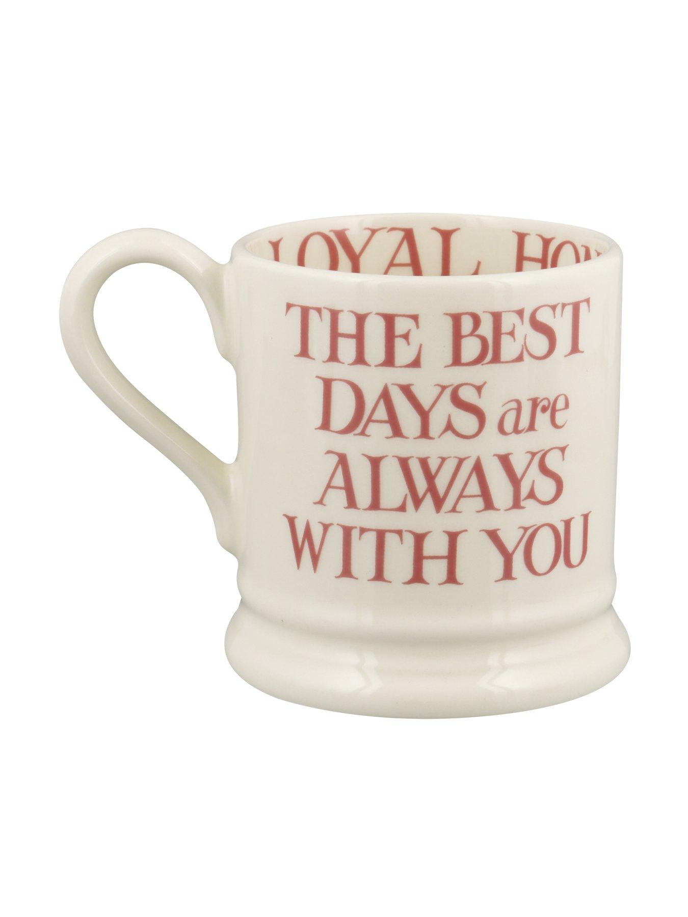 Image 3 of 4 of Emma Bridgewater Pink Toast My Brilliant Friend 1/2 Pint Mug