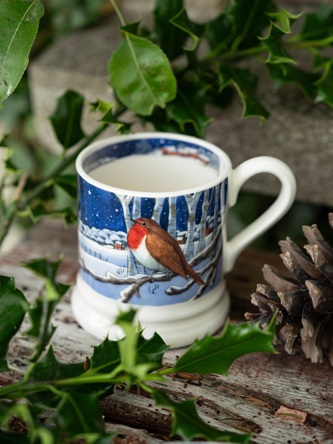 Emma Bridgewater Midnight Robin 1/2 Pint Mug
